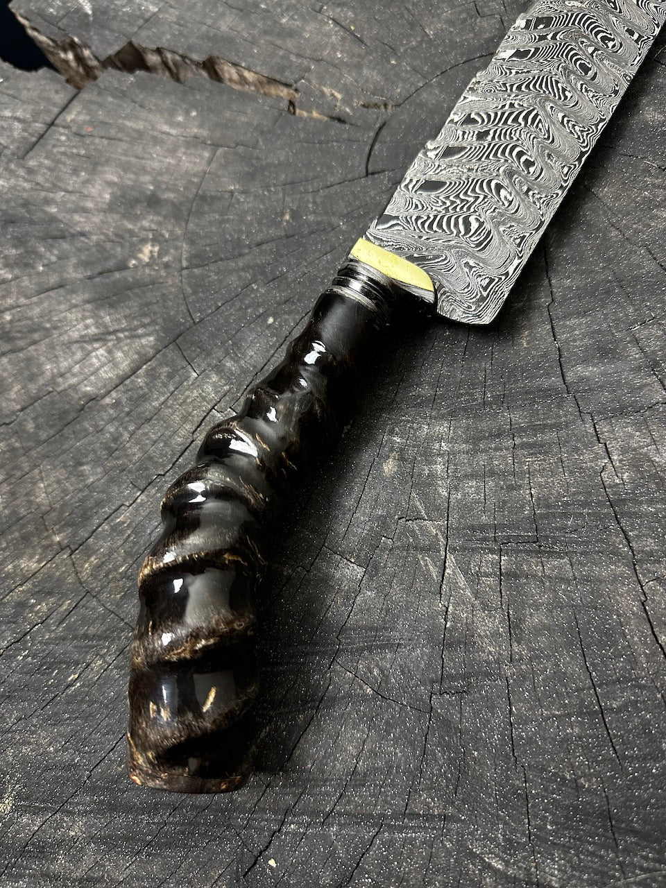 9" Damascus Chef Knife, Antelope Horn, CS1095 15n20
