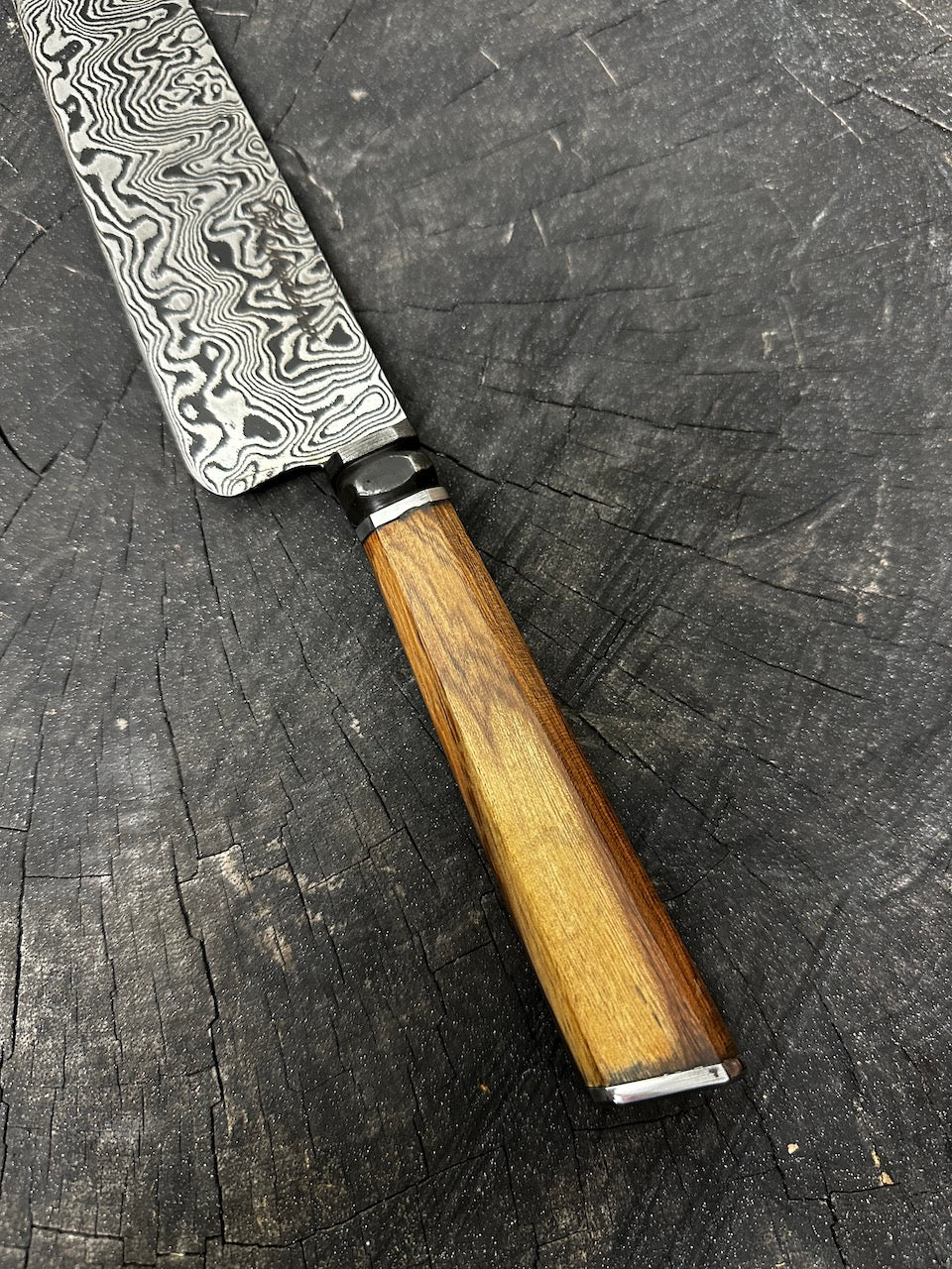 9" Damascus Santoku Knife 180 Layers CS1095 15n20