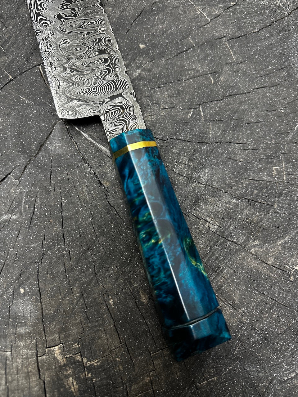 7" Damascus Bunka Knife 160 Layers GH CS1095 15n20