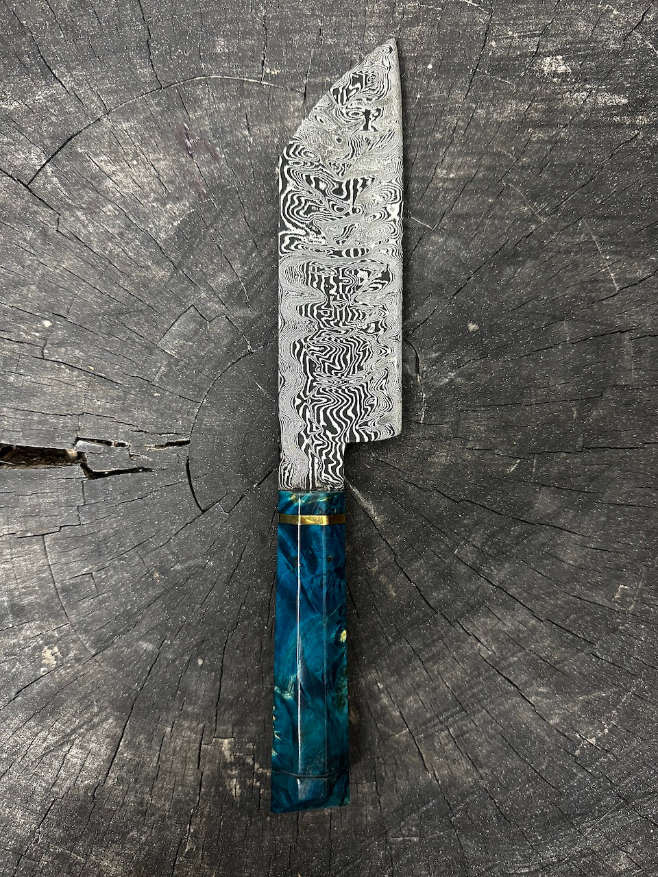 7" Damascus Bunka Knife 160 Layers GH CS1095 15n20