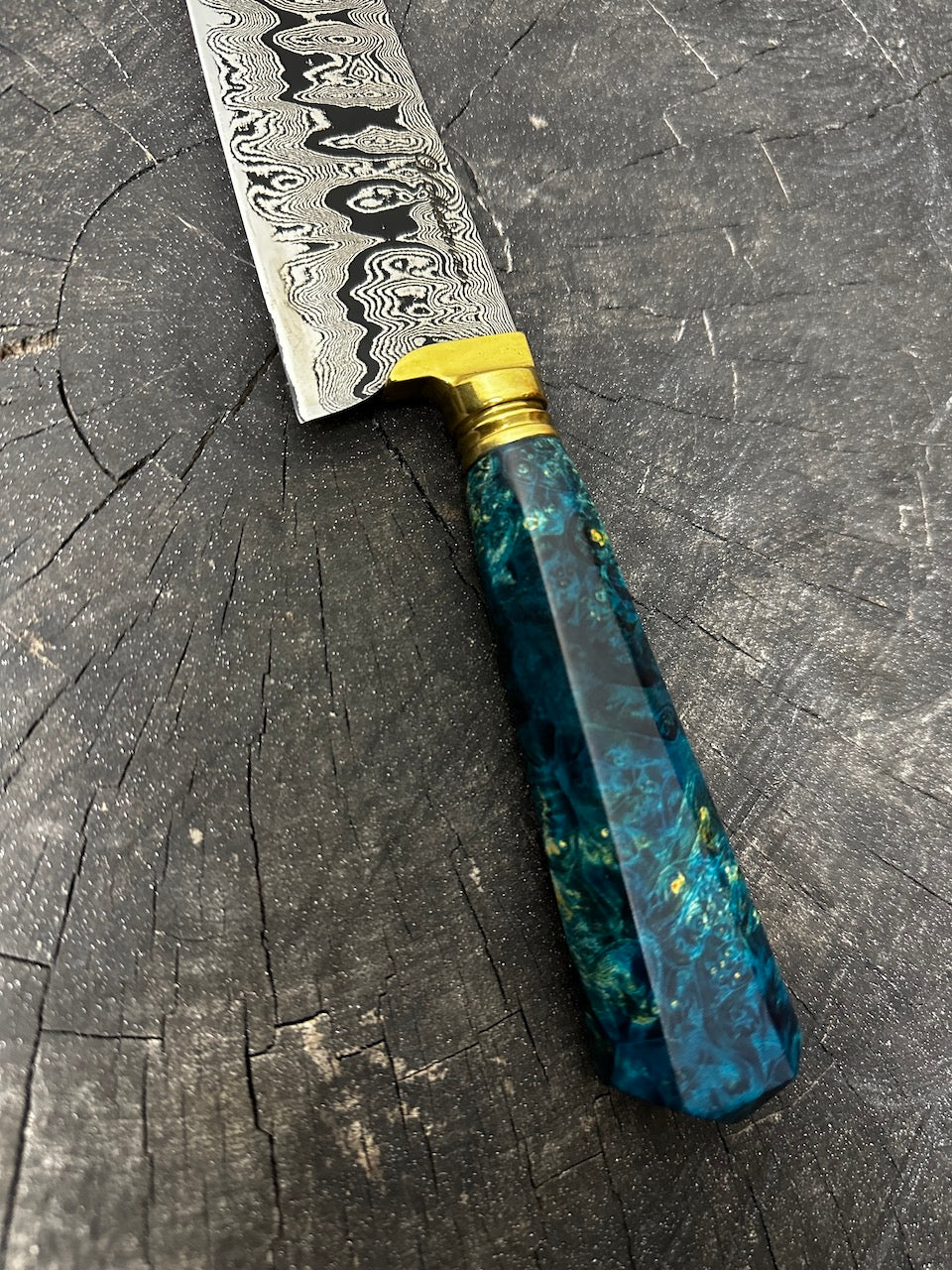 7" Damascus Bunka Knife 160 Layers GH CS1095 15n20