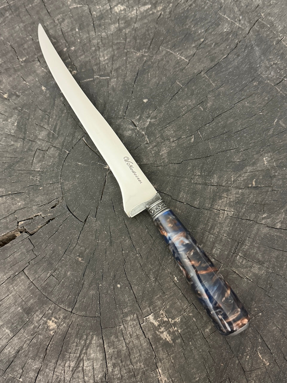 8" Boning Knife, NightFire Custom Block, SS420 - 200mm