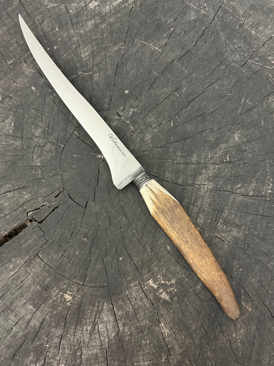 8" Boning Knife, Deer Antler, SS420 - 200mm