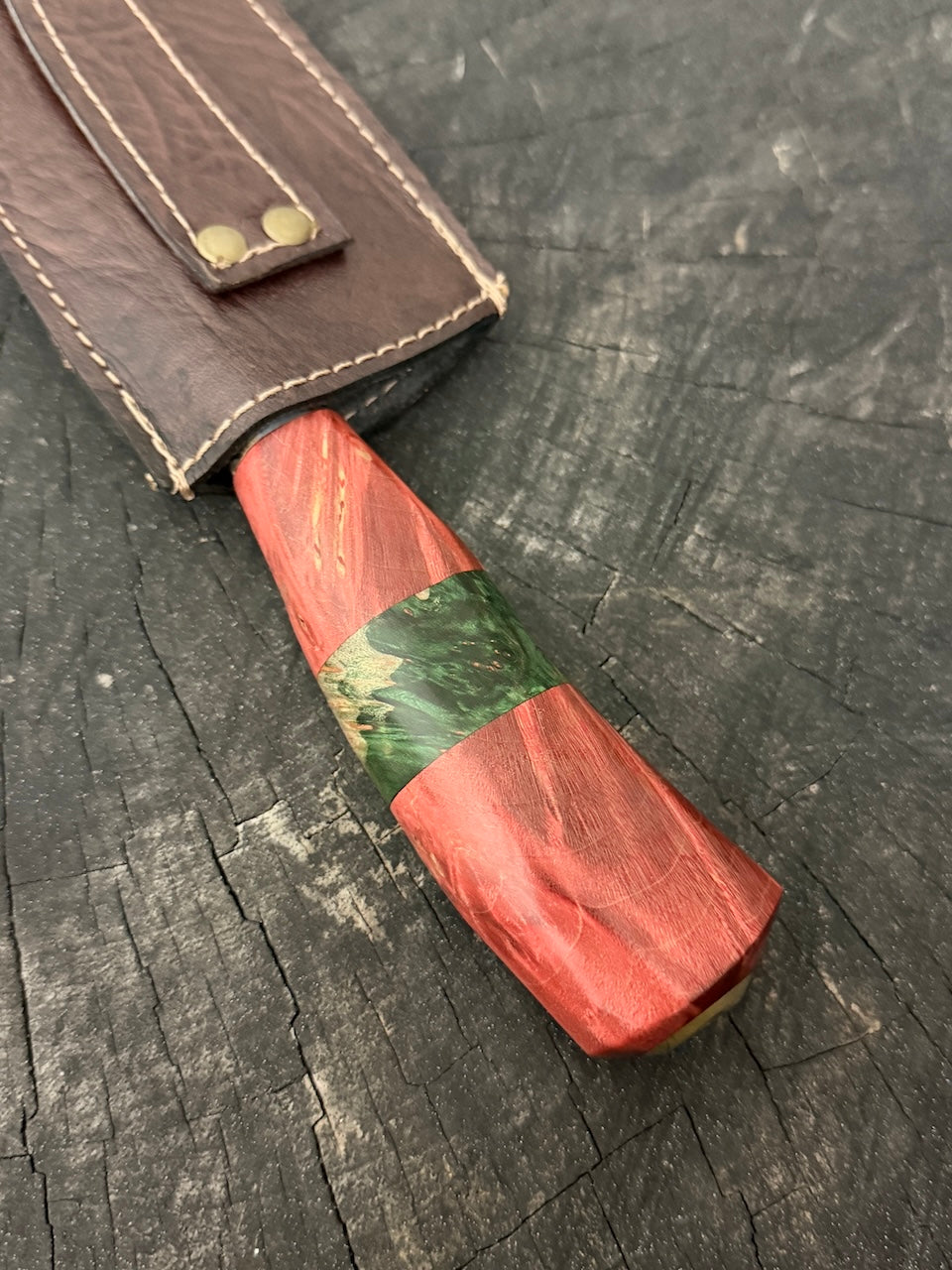 9" Bunka Pro Knife, Maple Burl, SS440 - 220mm