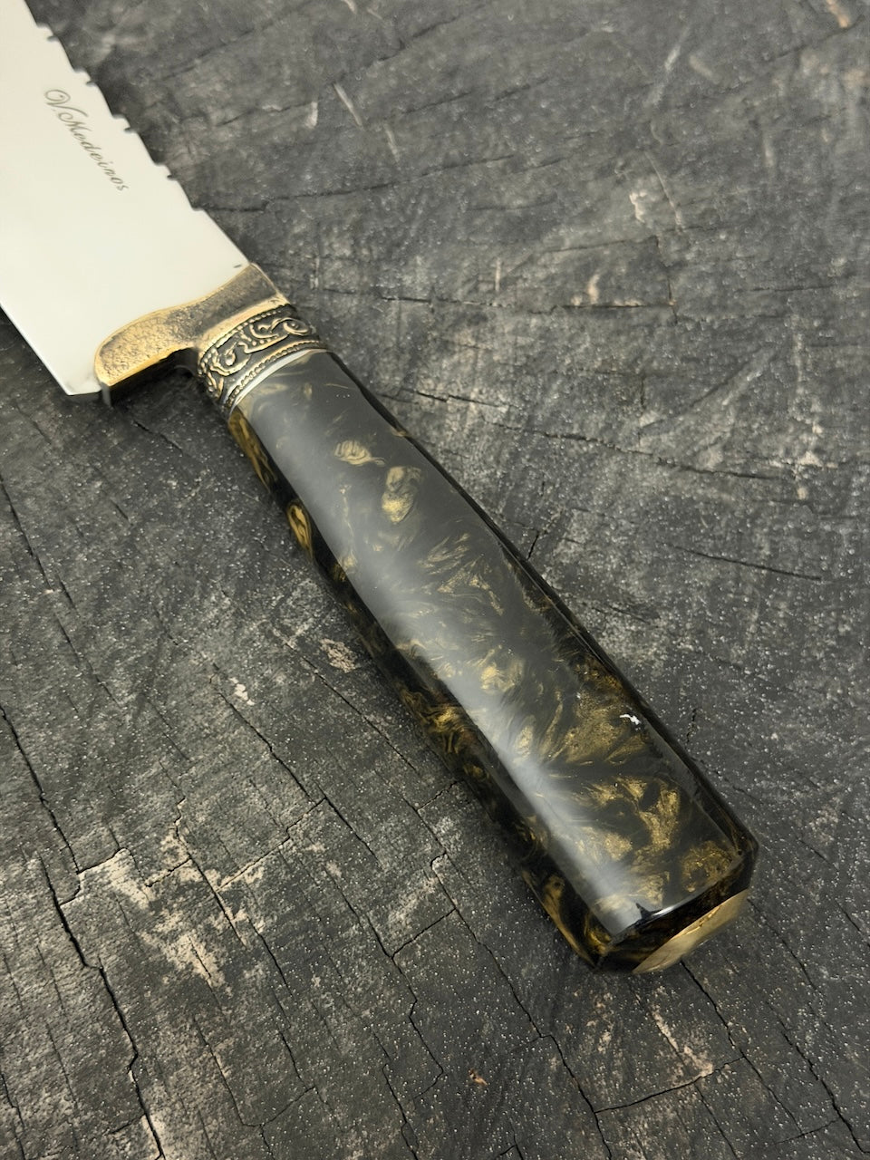 10" Chef Knife, Predator Custom Block, SS440 - 250mm