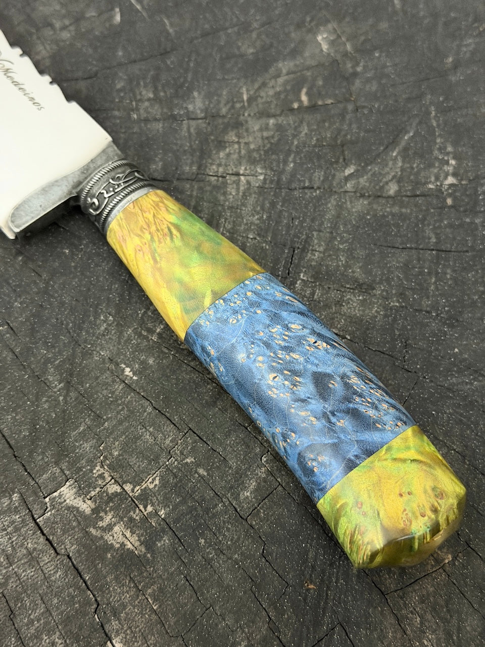 10" Chef Gaucho Knife, Maple Burl, SS440 - 250mm