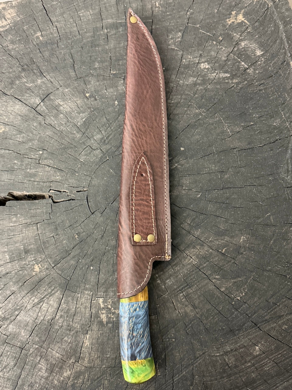10" Chef Gaucho Knife, Maple Burl, SS440 - 250mm