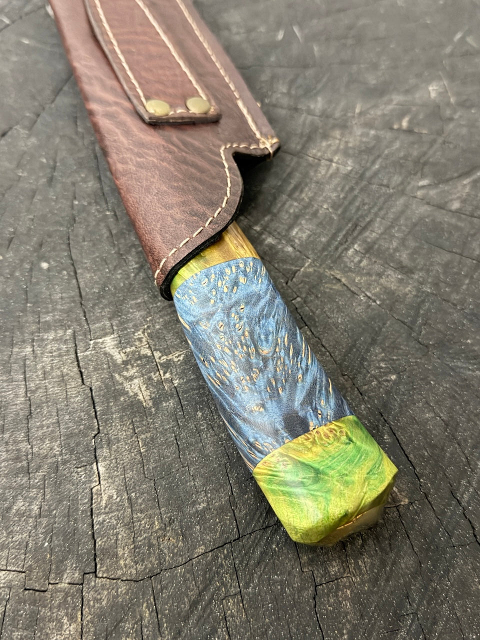 10" Chef Gaucho Knife, Maple Burl, SS440 - 250mm
