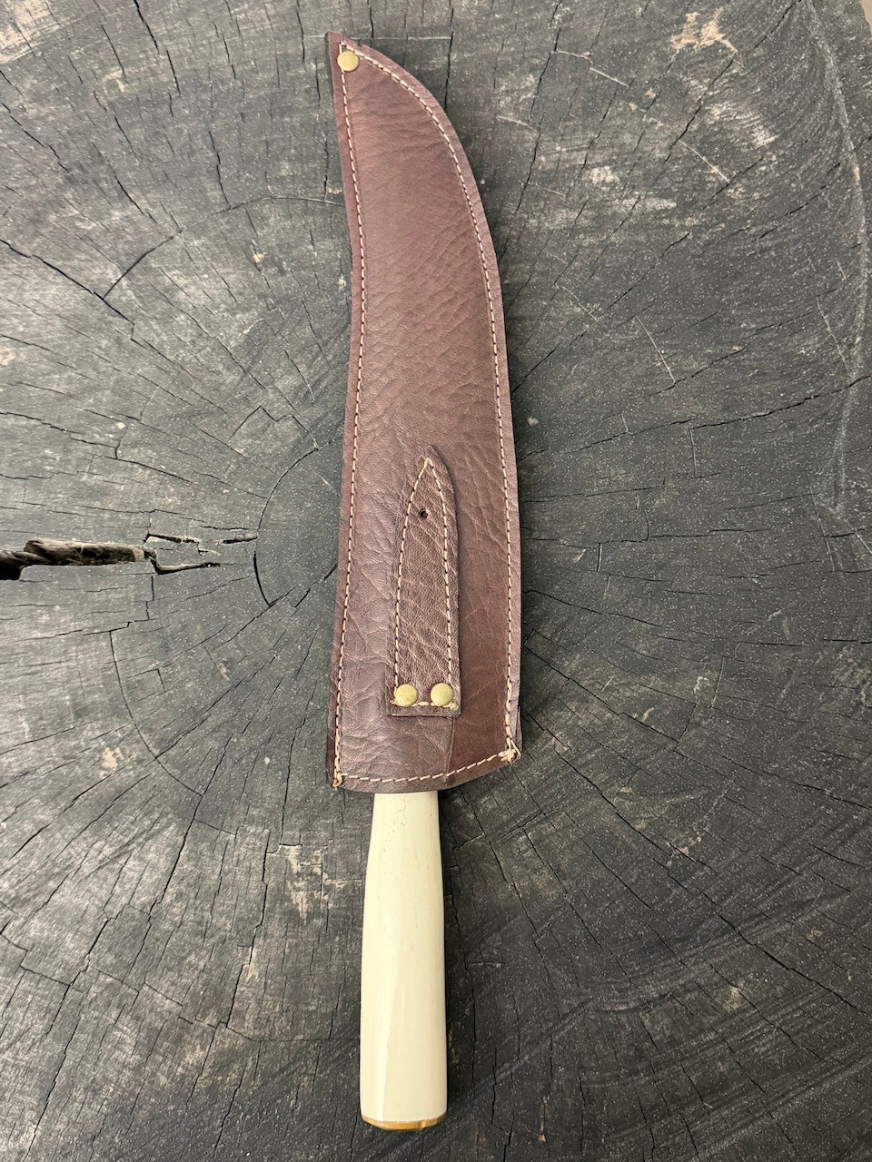 10" Butchers Knife, Ostrich Bone, SS440 - 250mm