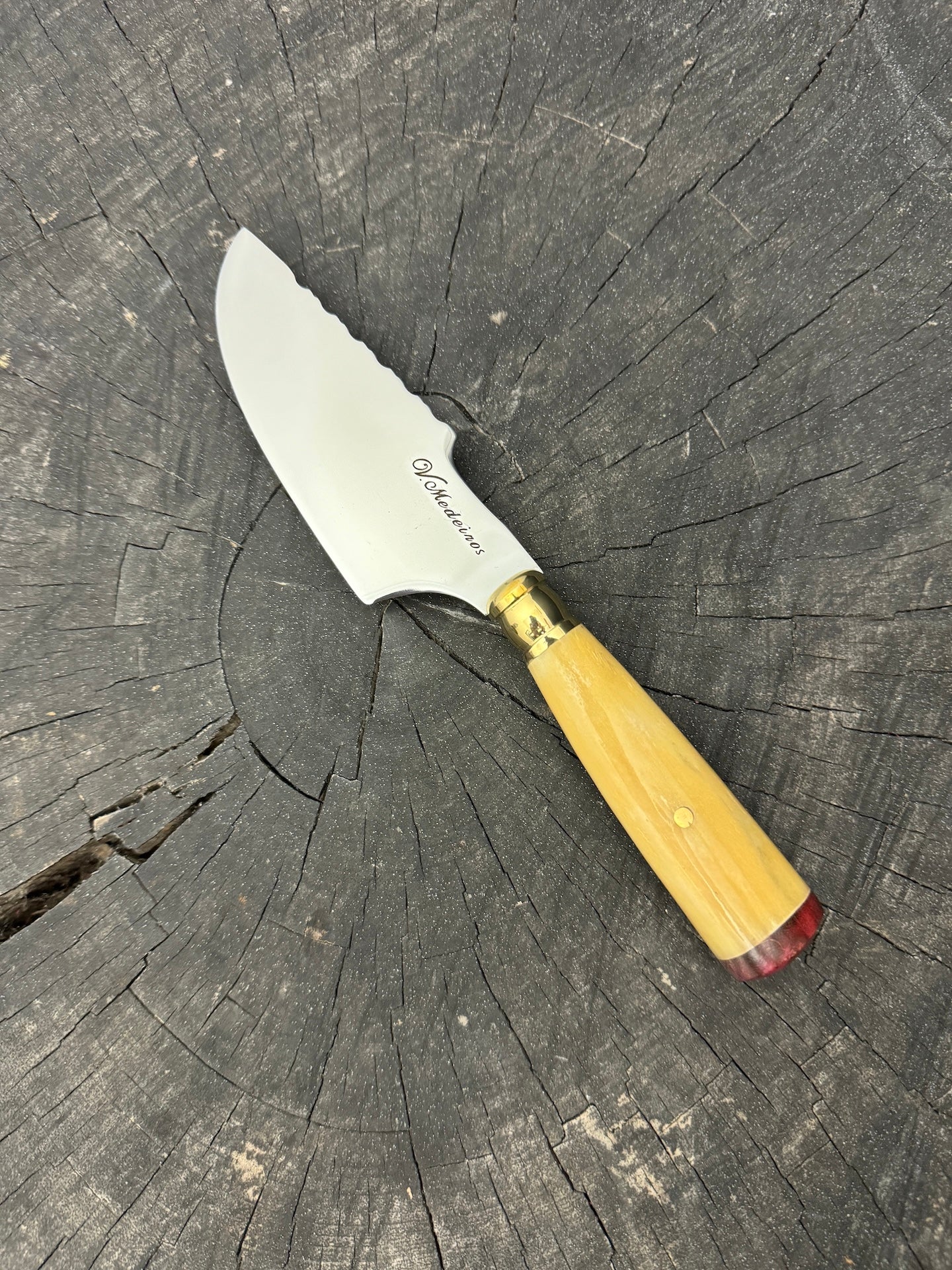 4” Skinner Knife, Ostrich Bone - SS420 - 105mm