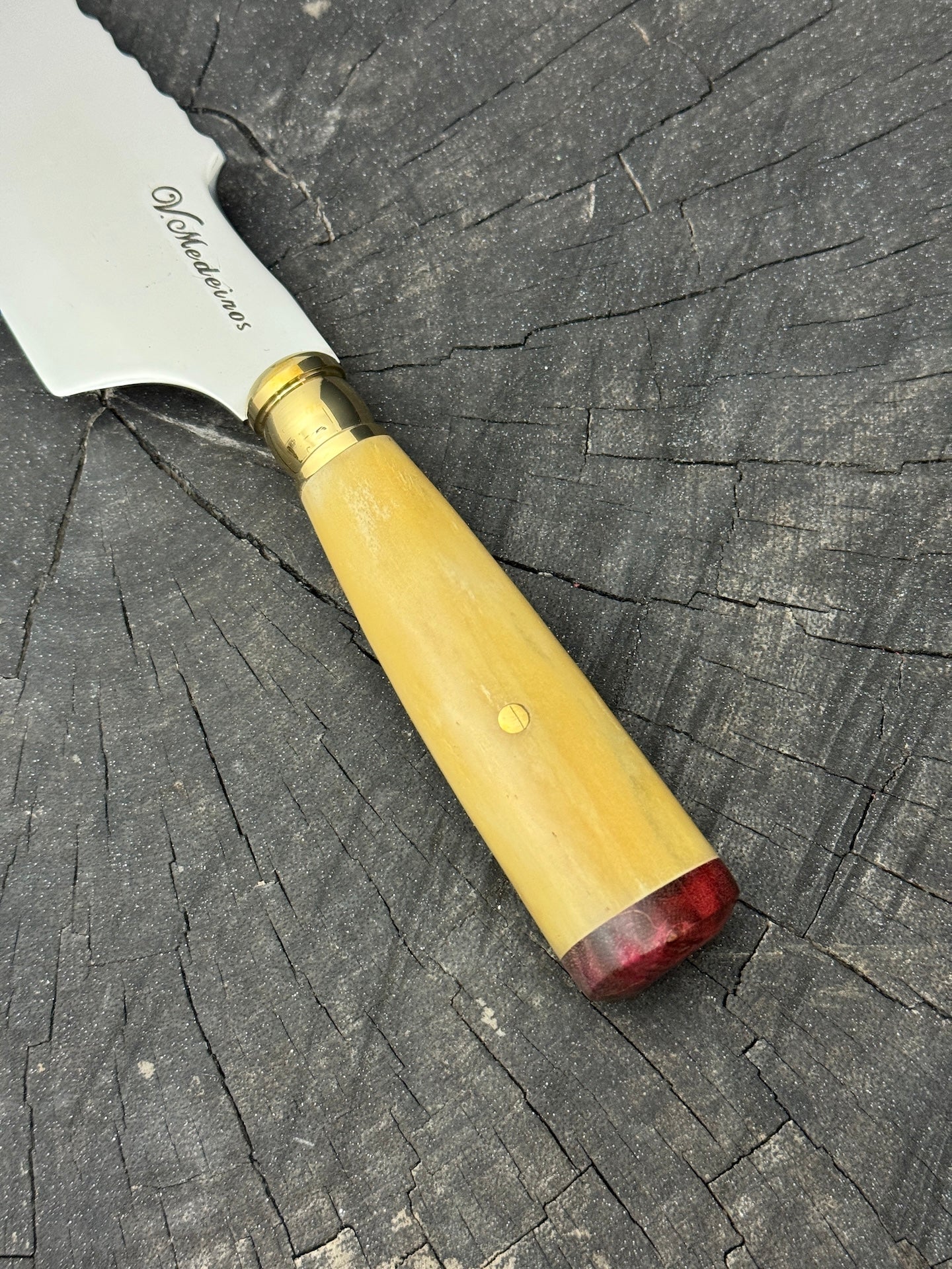 4” Skinner Knife, Ostrich Bone - SS420 - 105mm