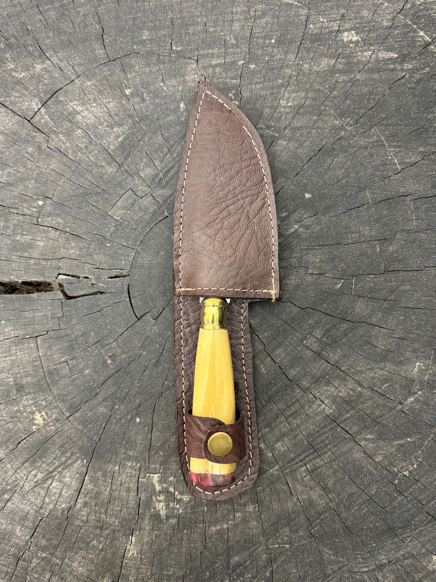 4” Skinner Knife, Ostrich Bone - SS420 - 105mm