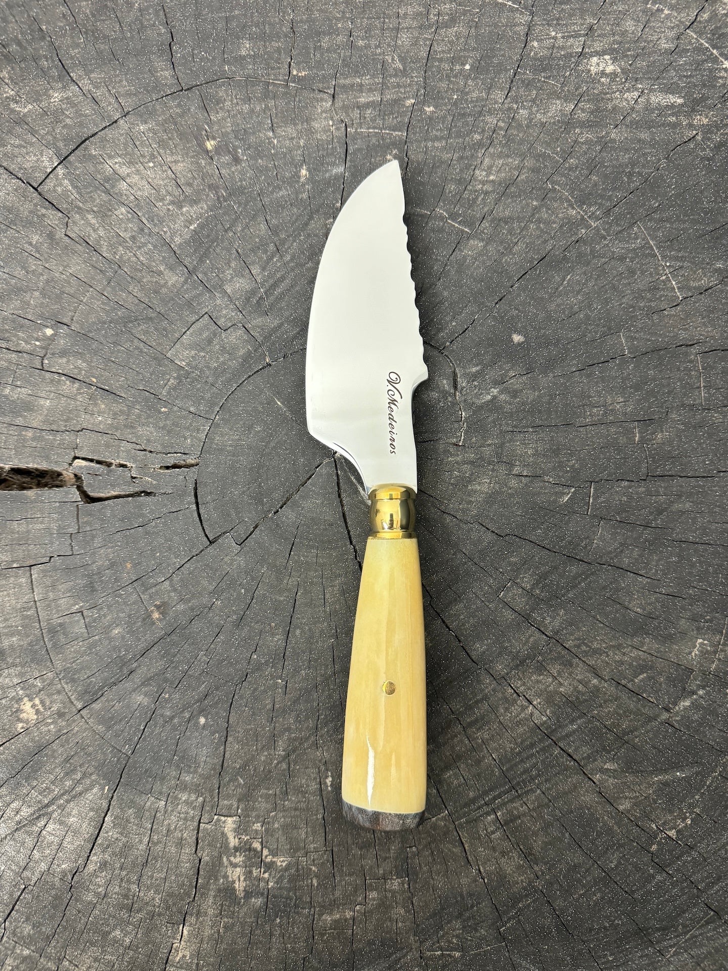 4” Skinner Knife, Ostrich Bone - SS420 - 105mm