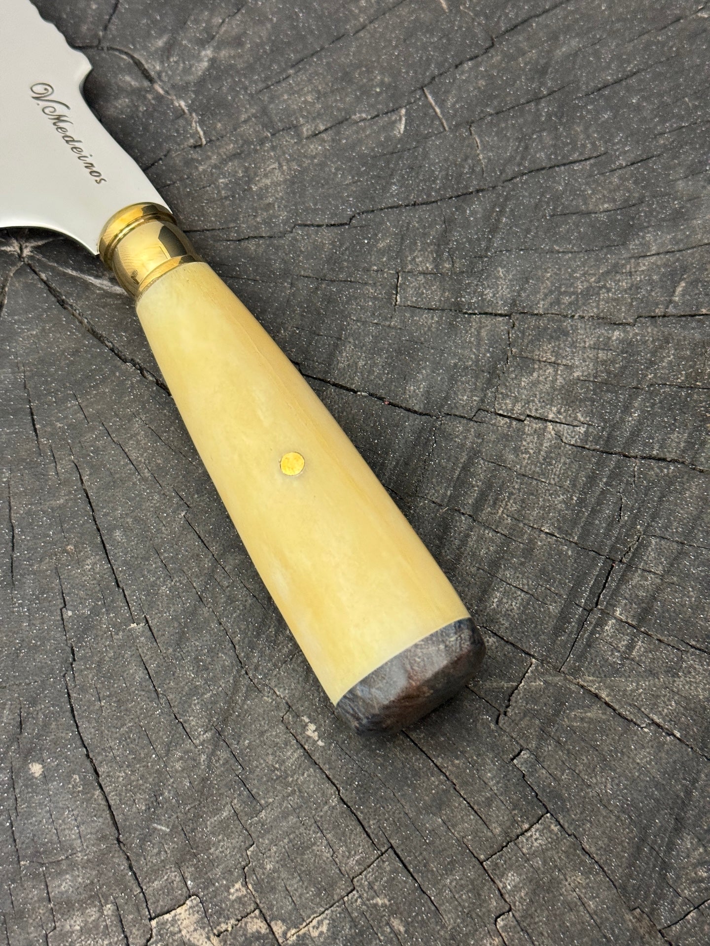 4” Skinner Knife, Ostrich Bone - SS420 - 105mm