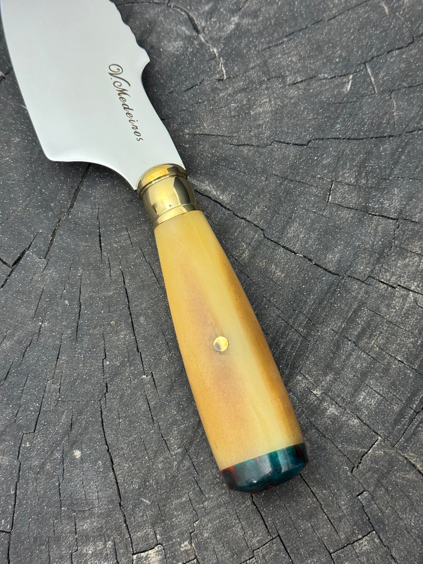 4” Skinner Knife, Ostrich Bone - SS420 - 105mm