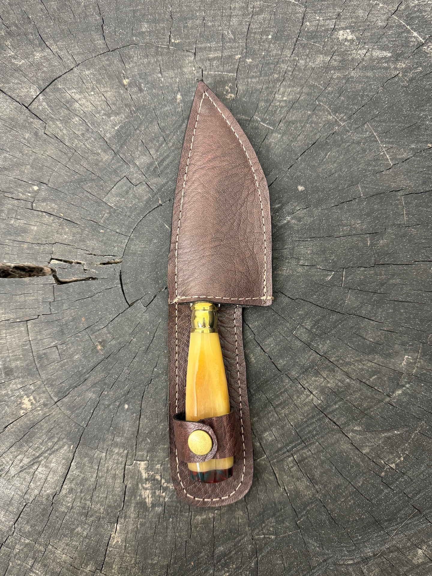 4” Skinner Knife, Ostrich Bone - SS420 - 105mm