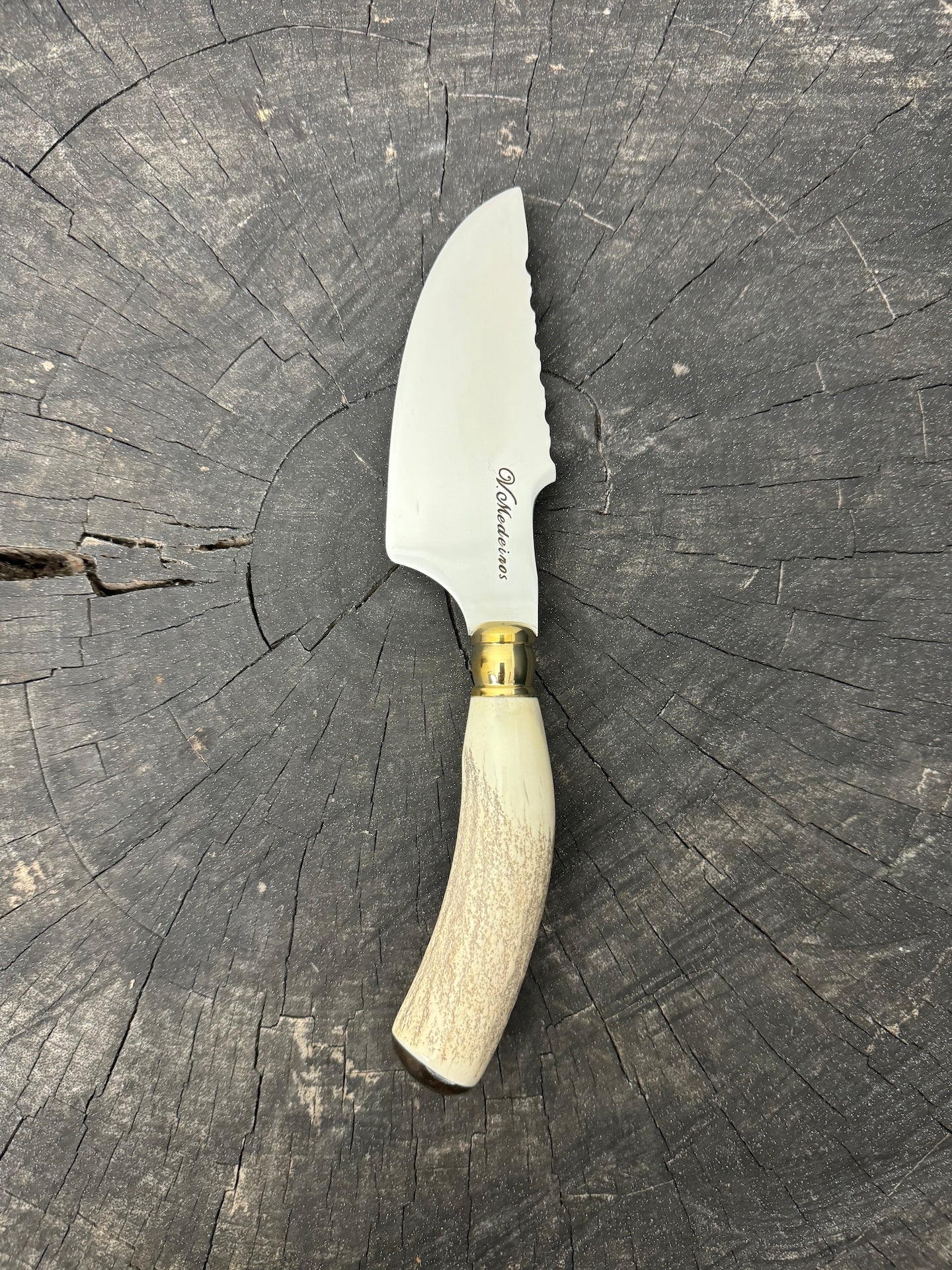 4” Skinner Knife, Deer Antler - SS420 - 105mm