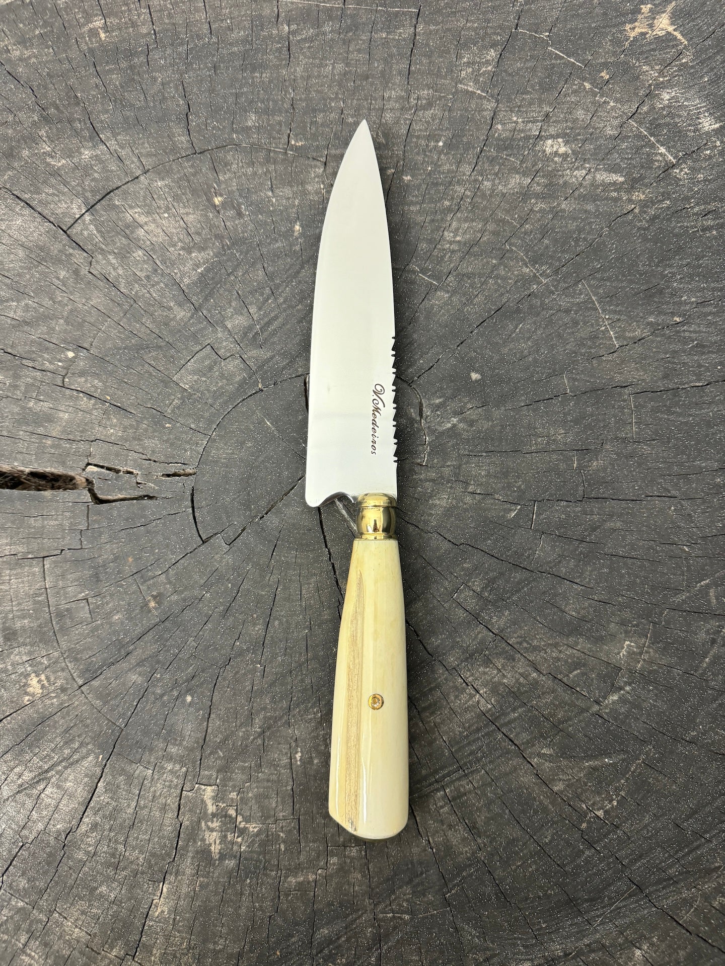 6" Utility Knife, Ostrich Bone SS440 - 150mm