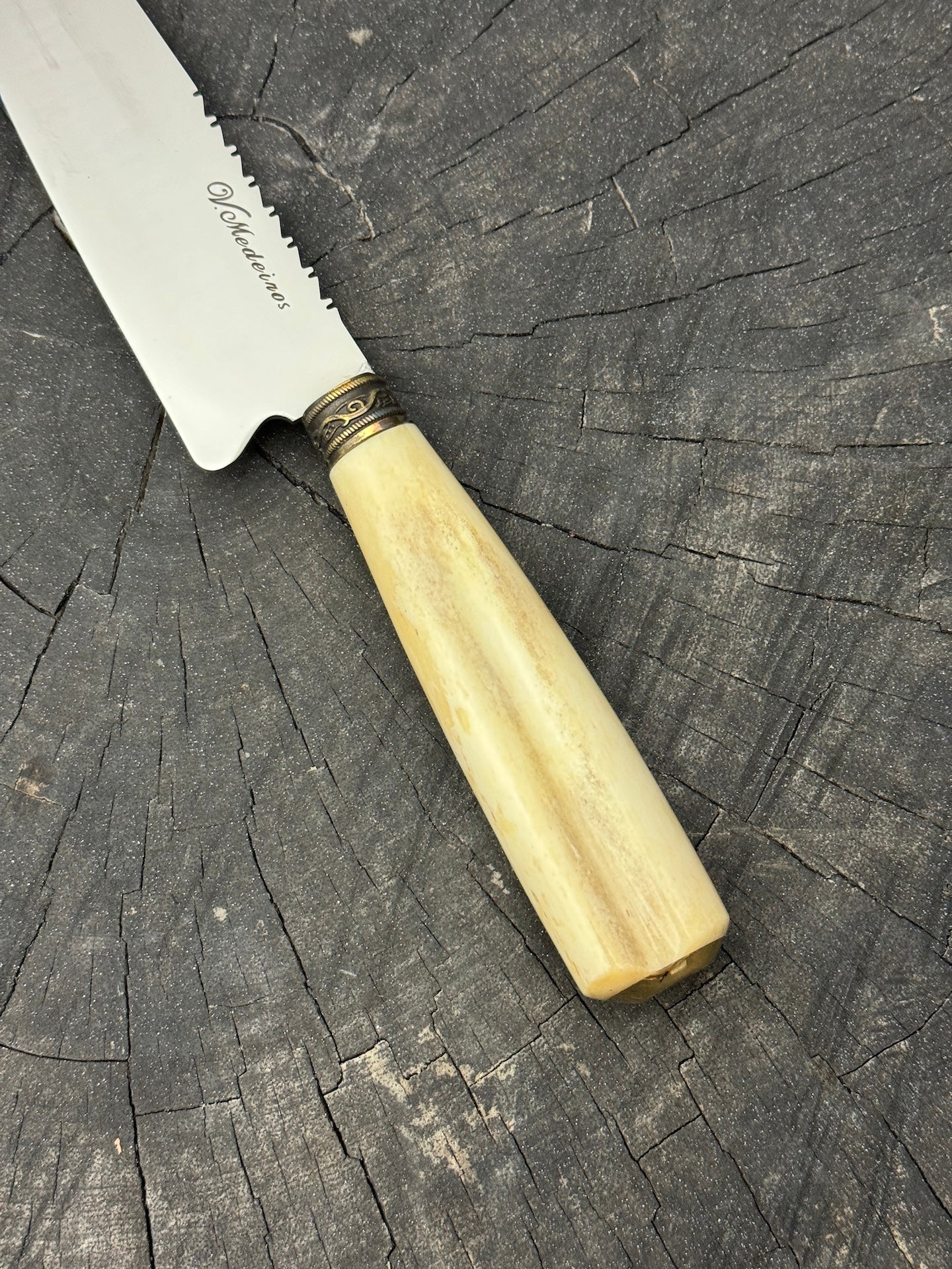 6" Utility Knife, Ostrich Bone SS440 - 150mm