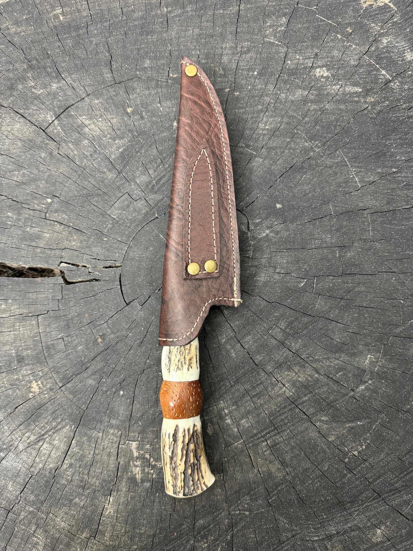 6" Utility Knife, Deer Antler, SS440 - 150mm
