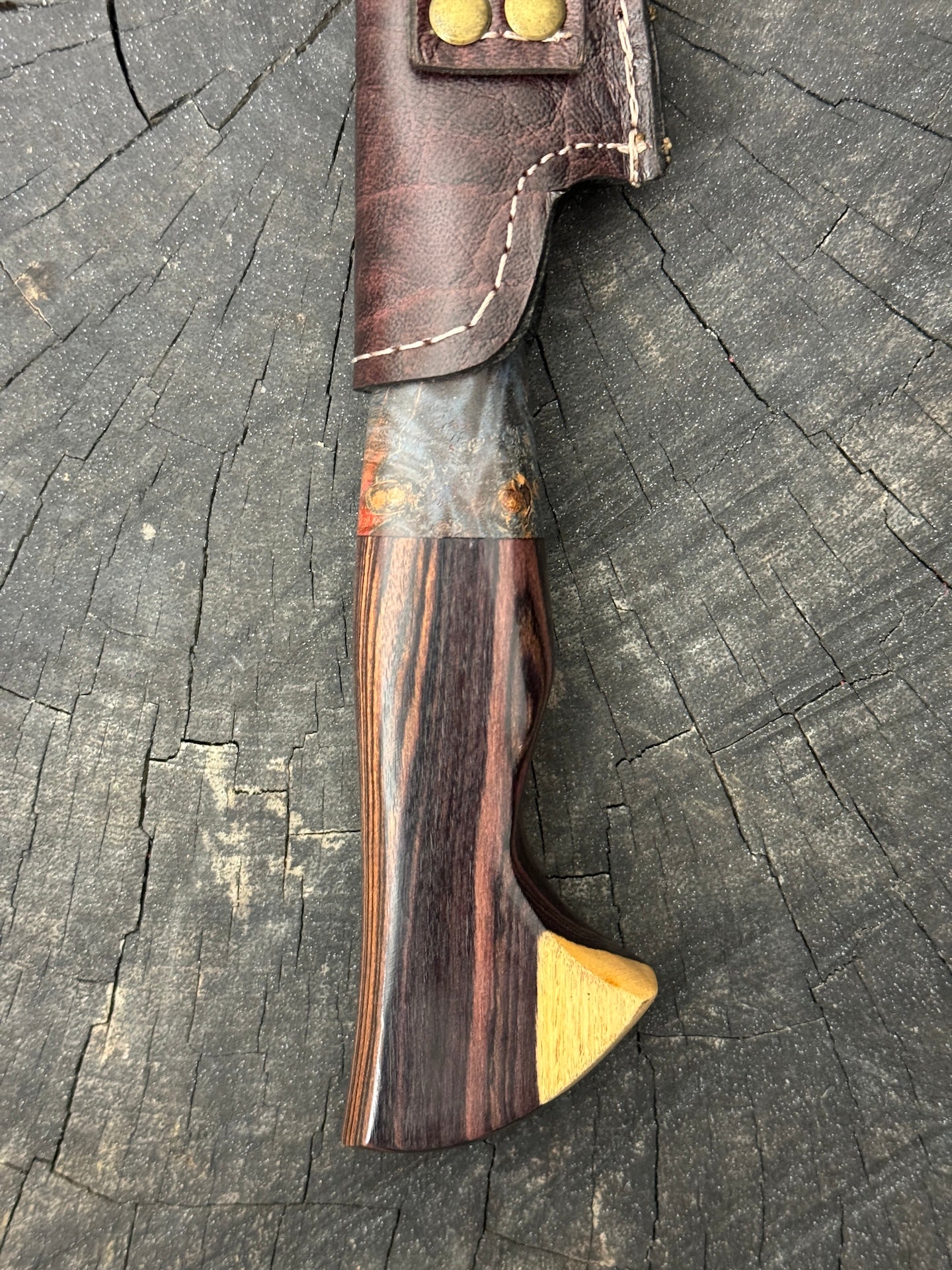 8" Boning Knife, Jacaranda Hardwood & Maple Burl, SS420 - 200mm