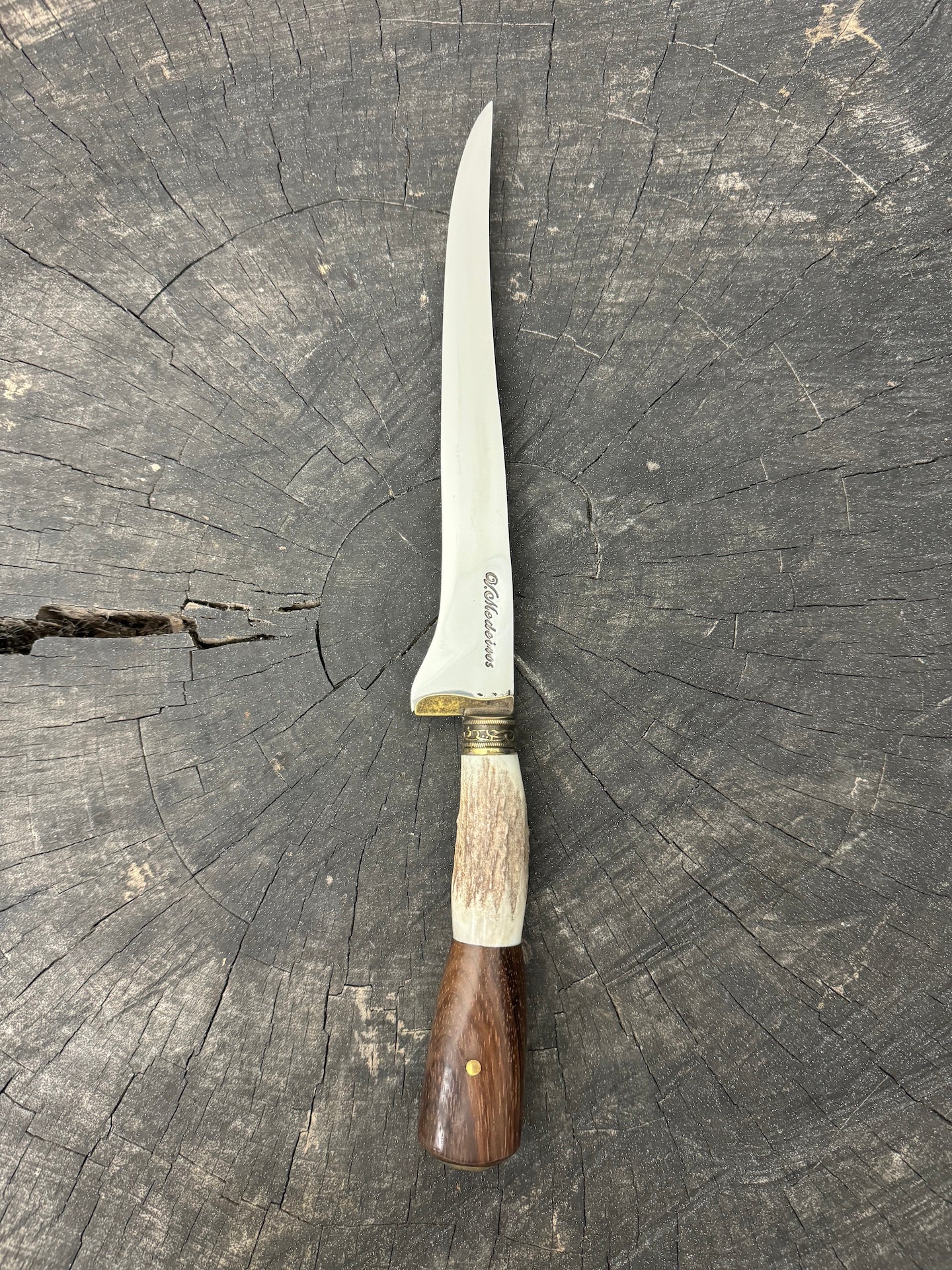 8" Boning Knife, Deer Antler, SS420 - 200mm