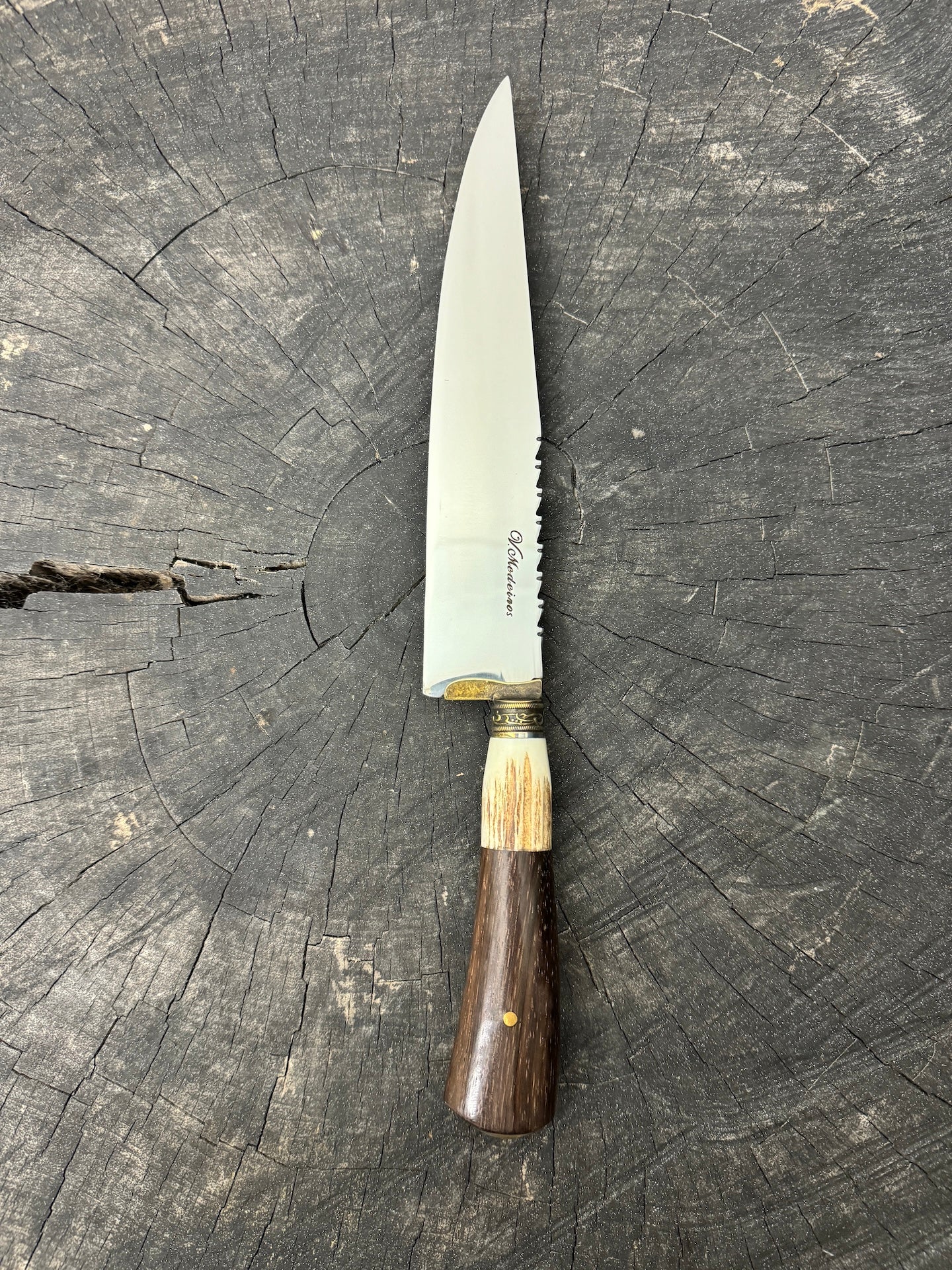 8" Chef Knife, Deer Antler, SS420 - 200mm