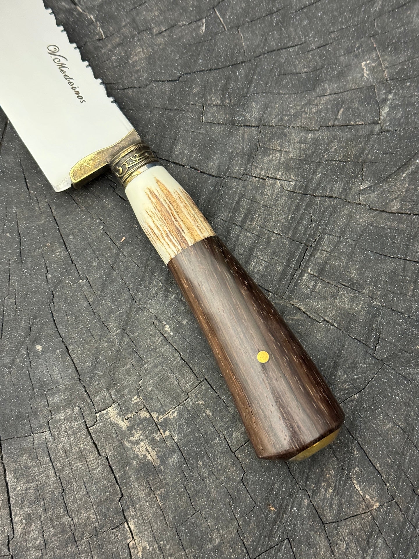 8" Chef Knife, Deer Antler, SS420 - 200mm