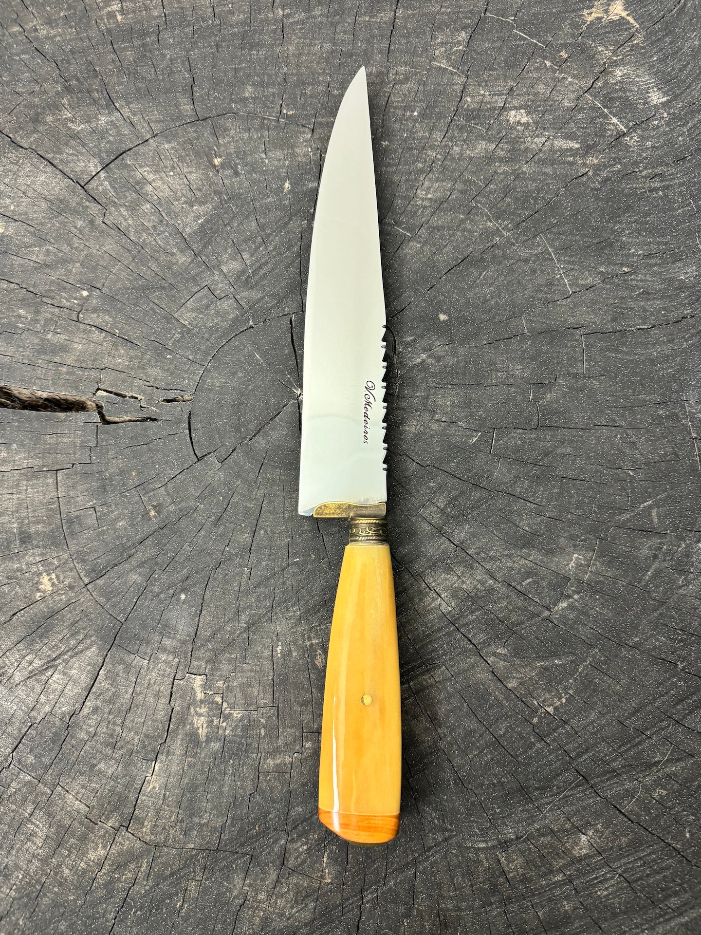 8" Chef Knife, Ostrich Bone, SS420 - 200mm