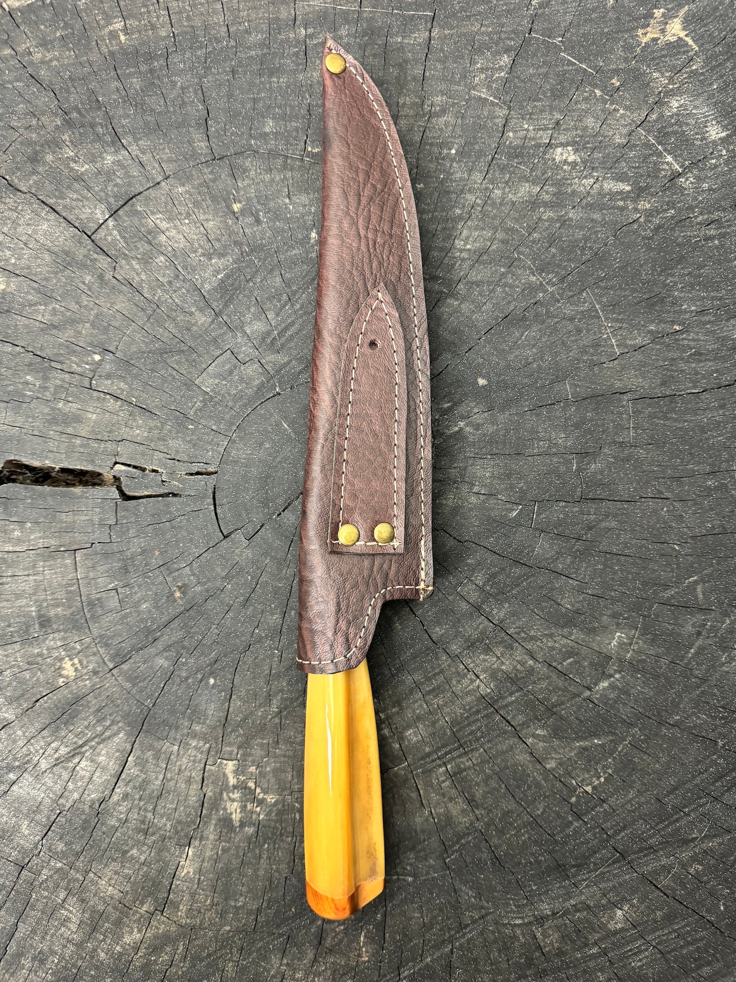 8" Chef Knife, Ostrich Bone, SS420 - 200mm