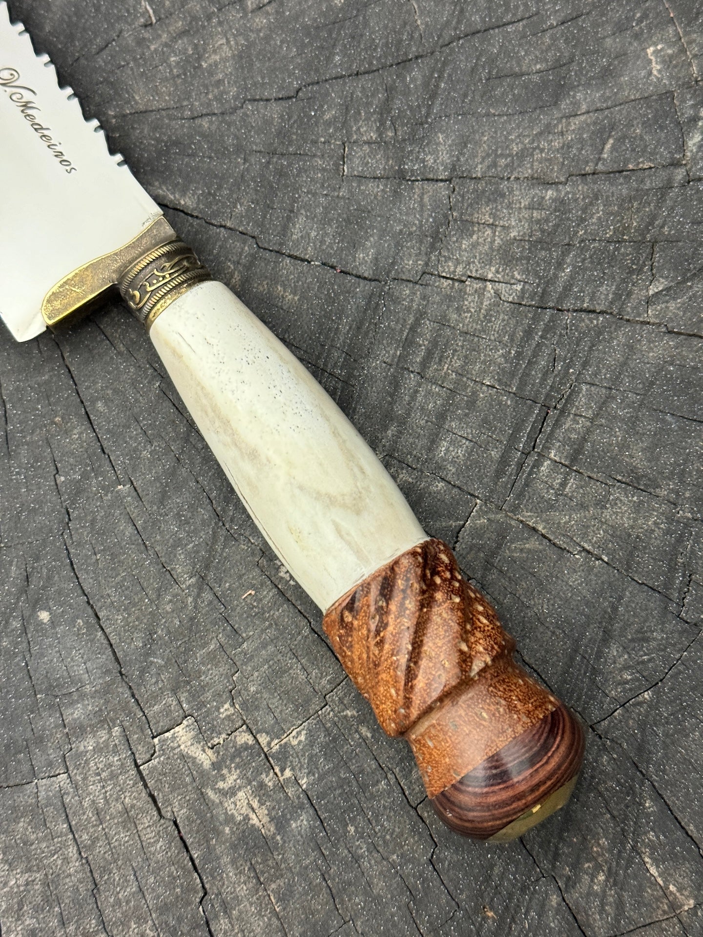 8" Chef Knife, Ostrich Bone, SS420 - 200mm