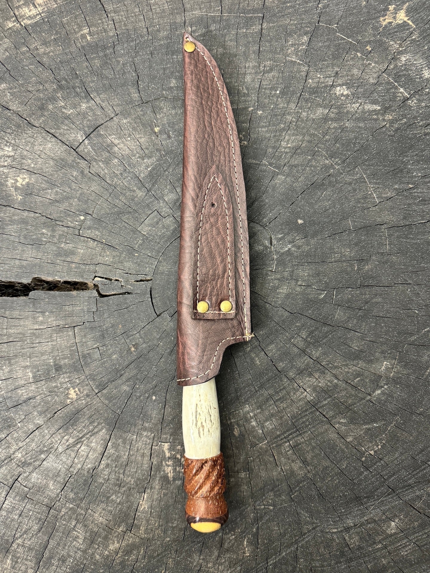 8" Chef Knife, Ostrich Bone, SS420 - 200mm