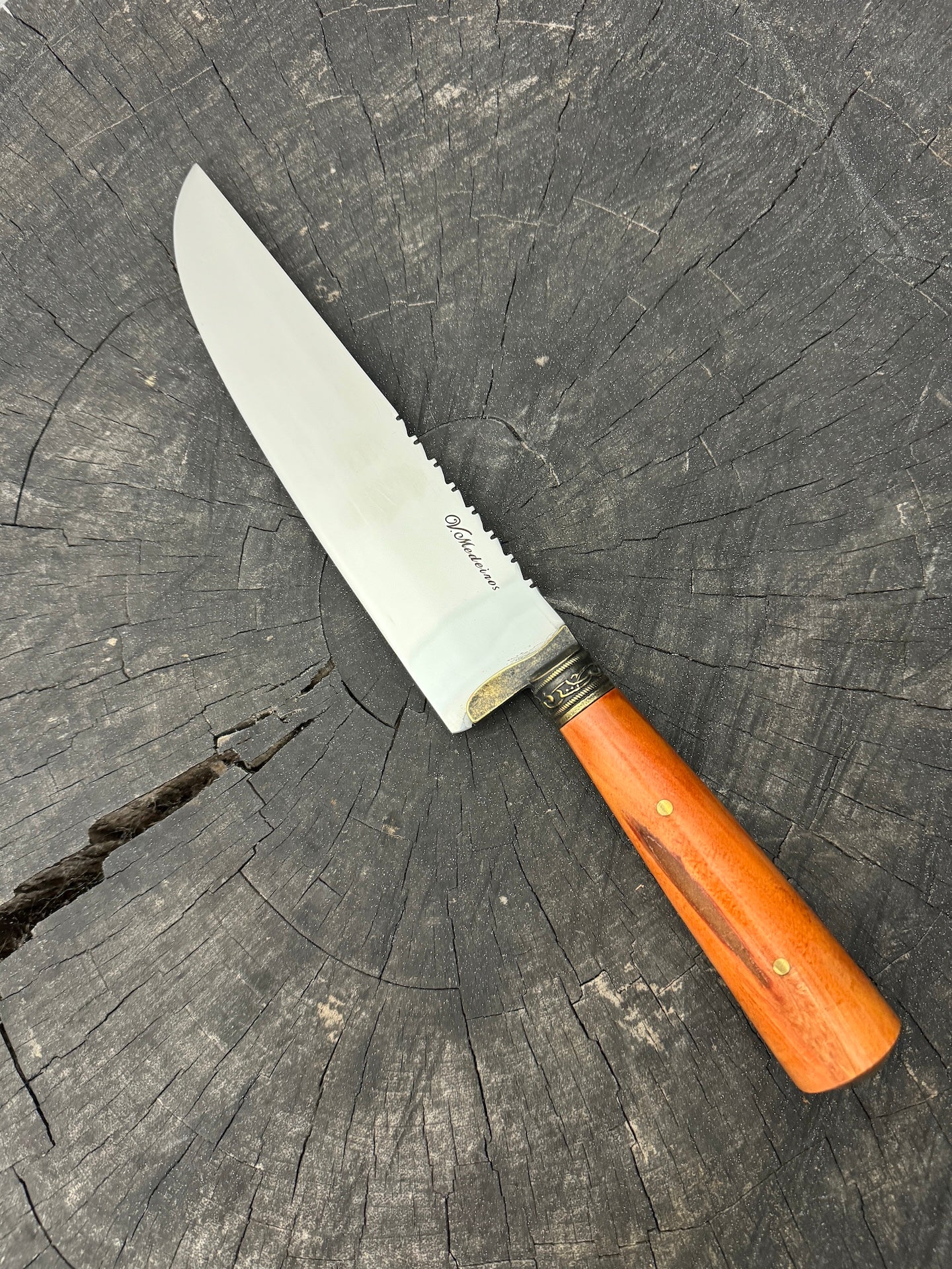 8" Artisan Knife, Cherry Hardwood, SS440 - 190mm