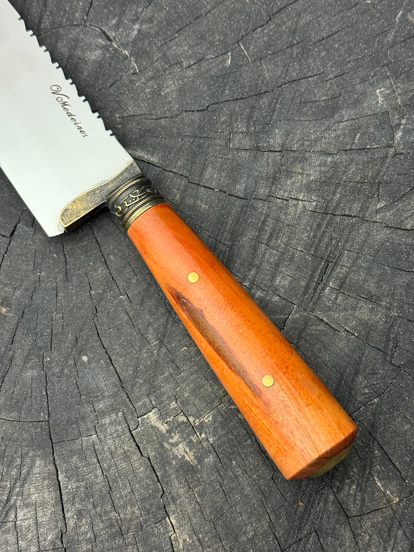 8" Artisan Knife, Cherry Hardwood, SS440 - 190mm