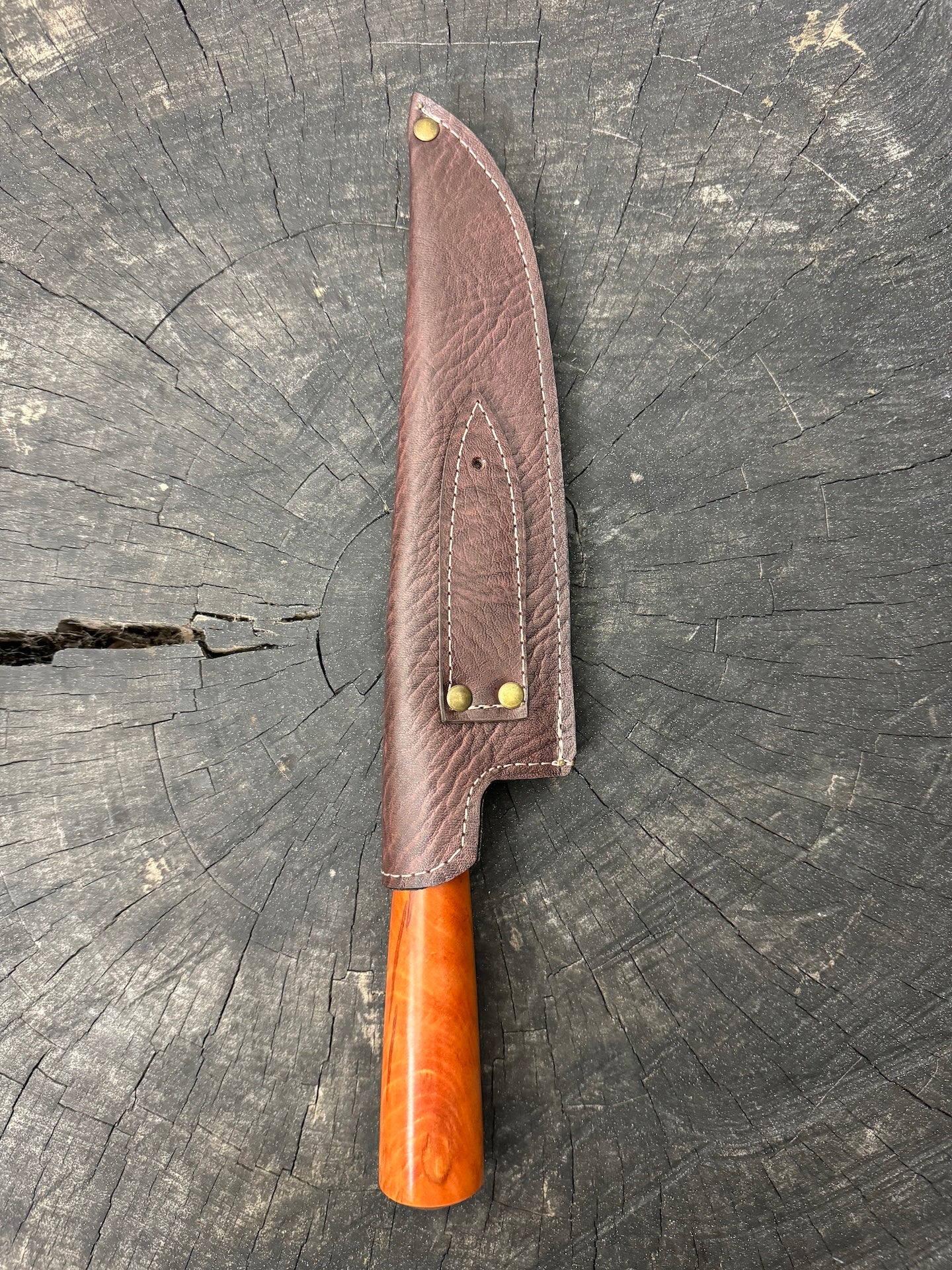8" Artisan Knife, Cherry Hardwood, SS440 - 190mm