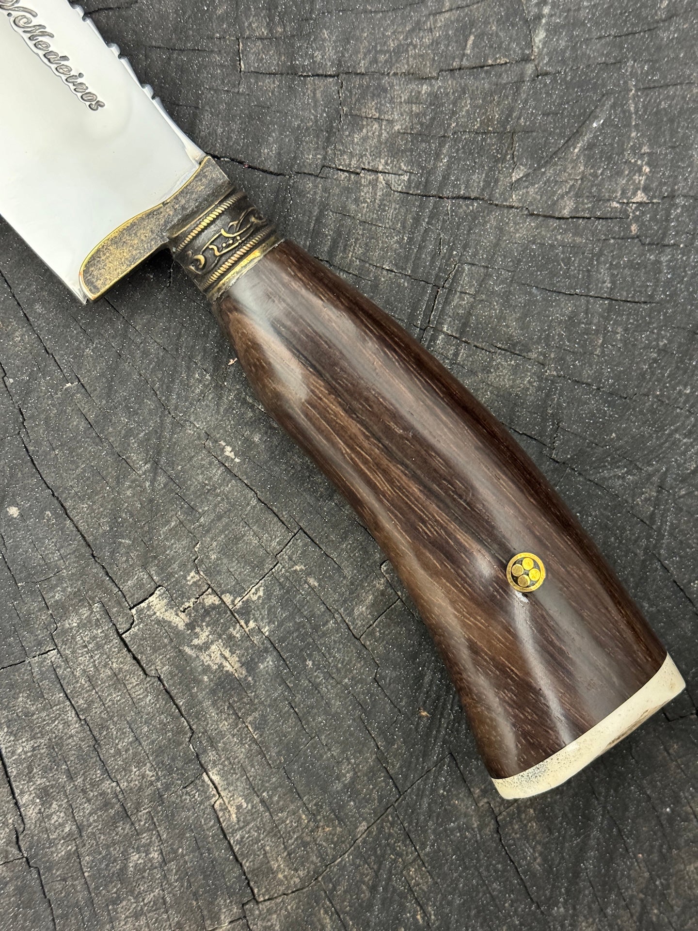 10" Butchers Knife, Dark Imbuia Hardwood, SS440 - 250mm