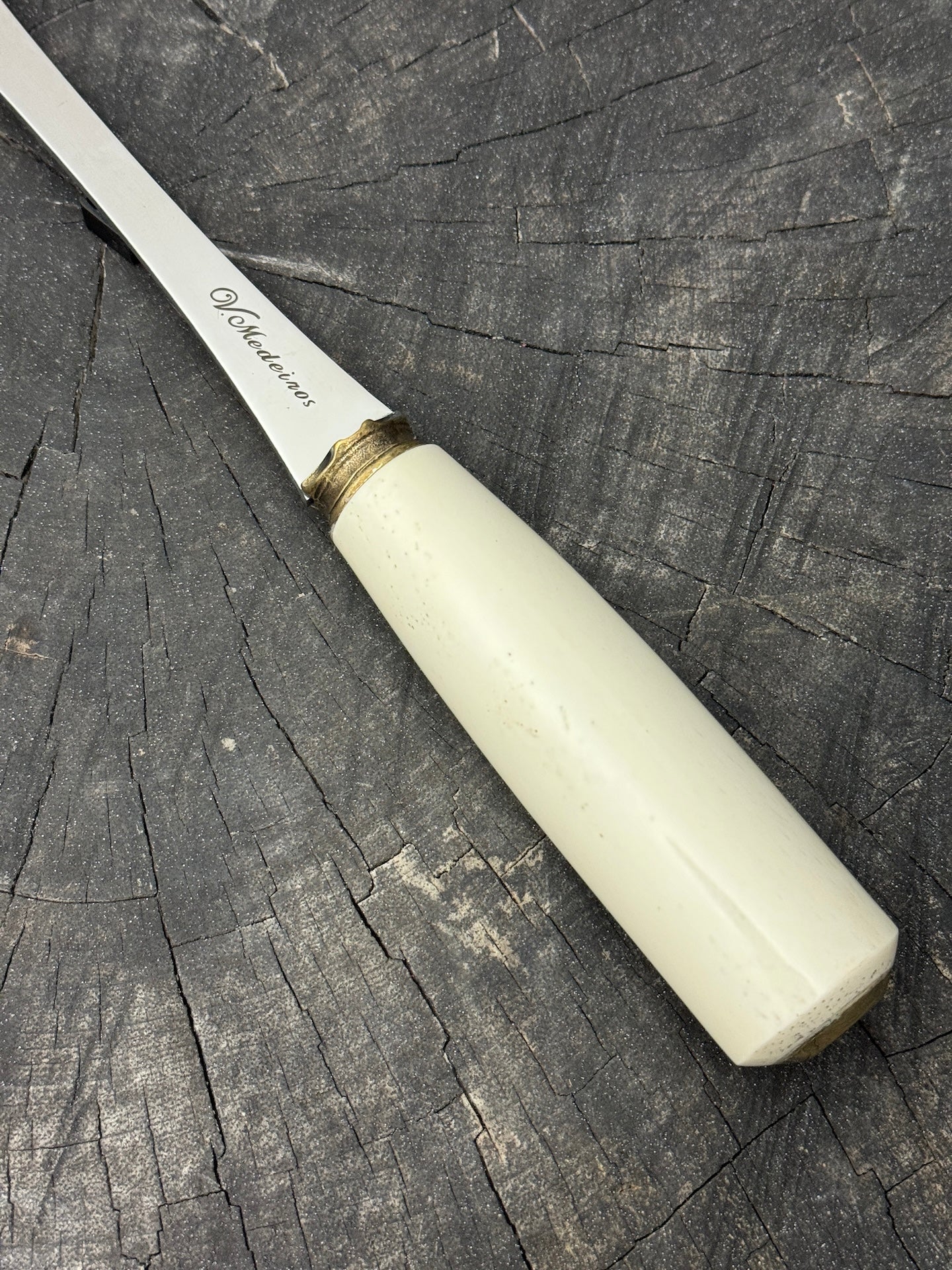 10" BBQ & Grill Fork, Ostrich Bone, SS440