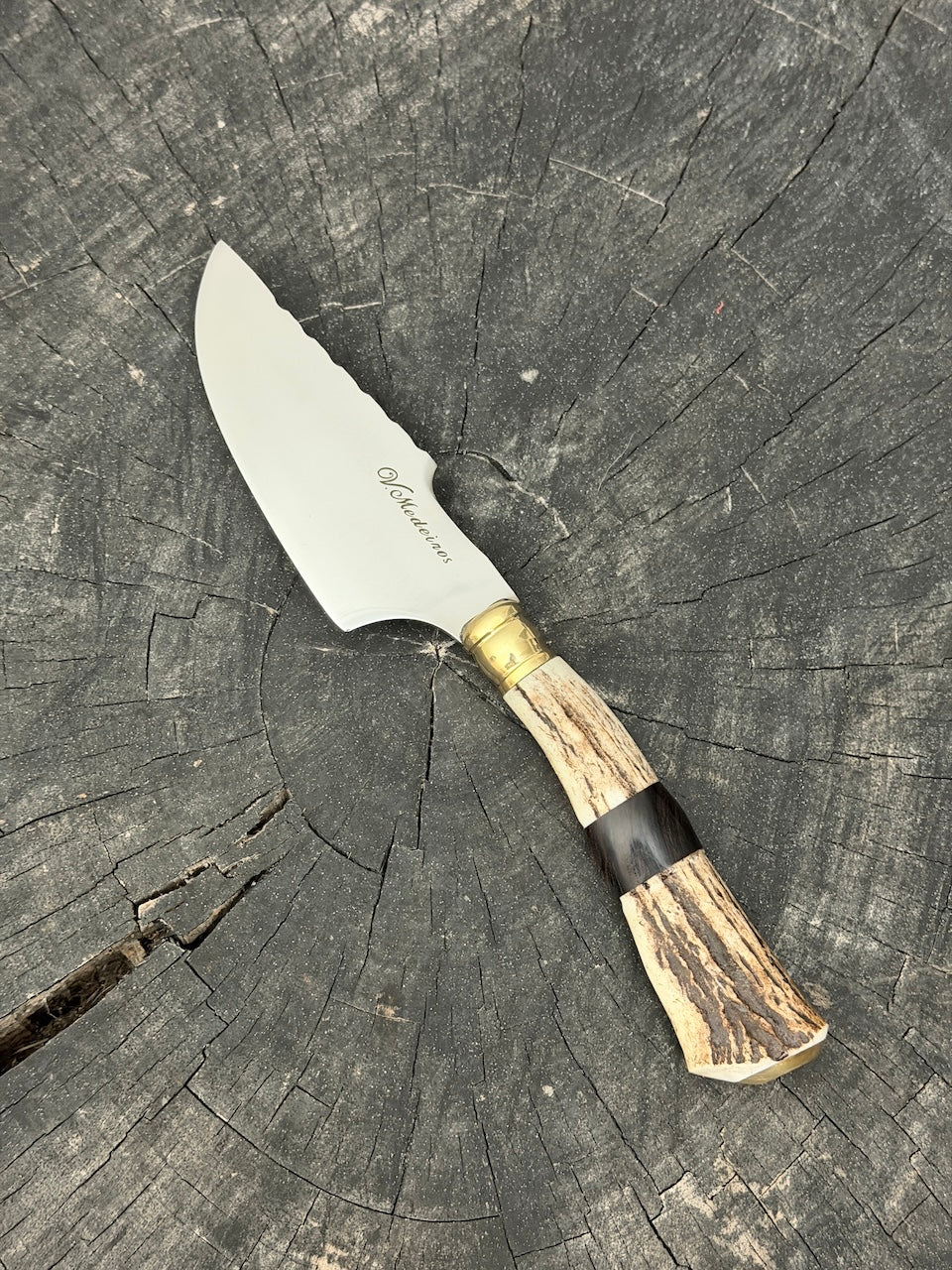 4” Skinner Knife, Deer Antler - SS420 - 105mm