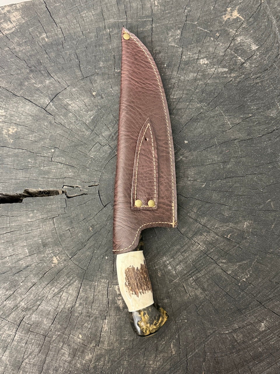 8" Picanha Chef Knife, Deer Antler, SS440 - 200mm