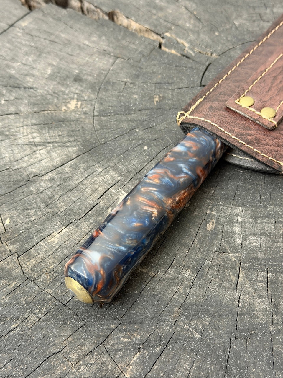 9" Bunka Pro, NightFire Custom Block, SS440 - 220mm