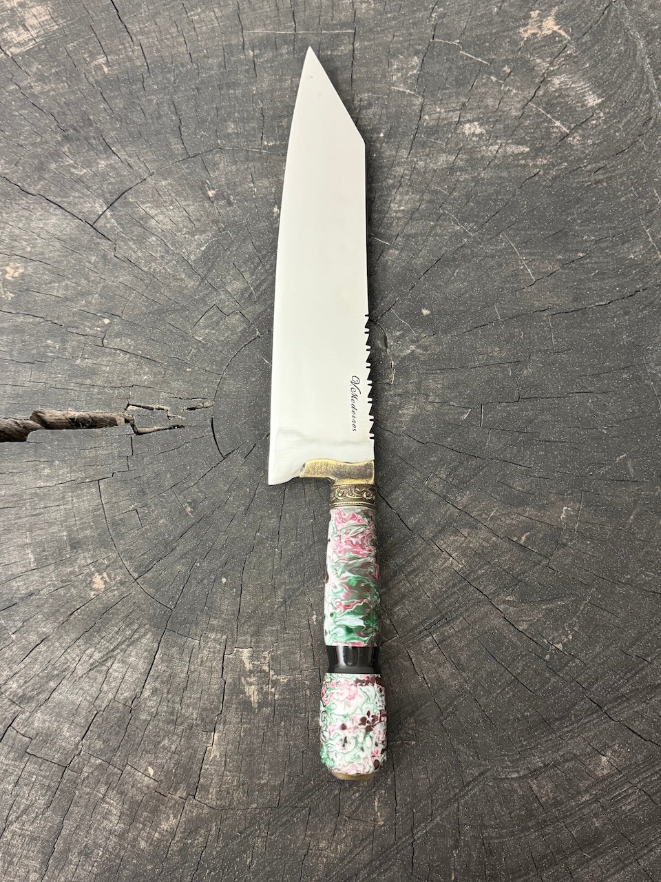 9" Bunka Pro, Amazonia Custom Block, SS440 - 220mm