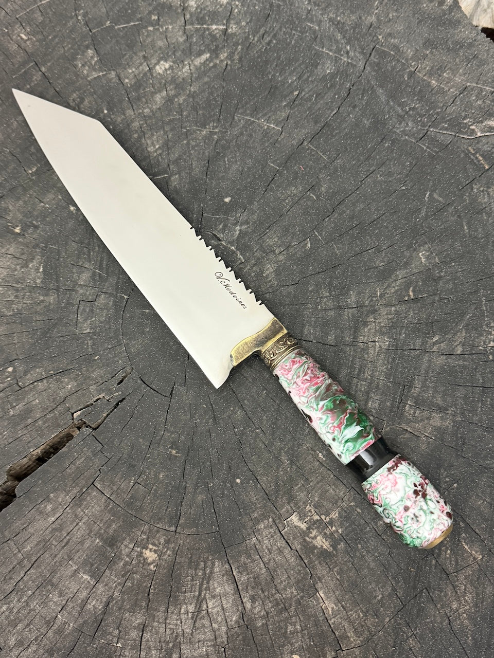 9" Bunka Pro, Amazonia Custom Block, SS440 - 220mm