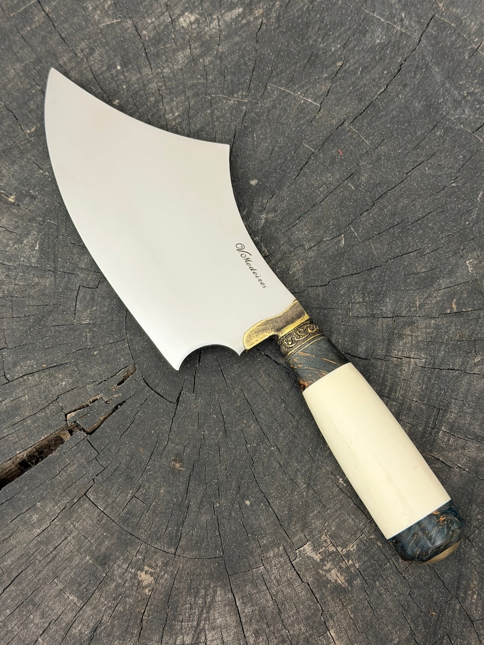 7" Cutelo Wild Cleaver, Ostrich Bone, SS440 - 180mm