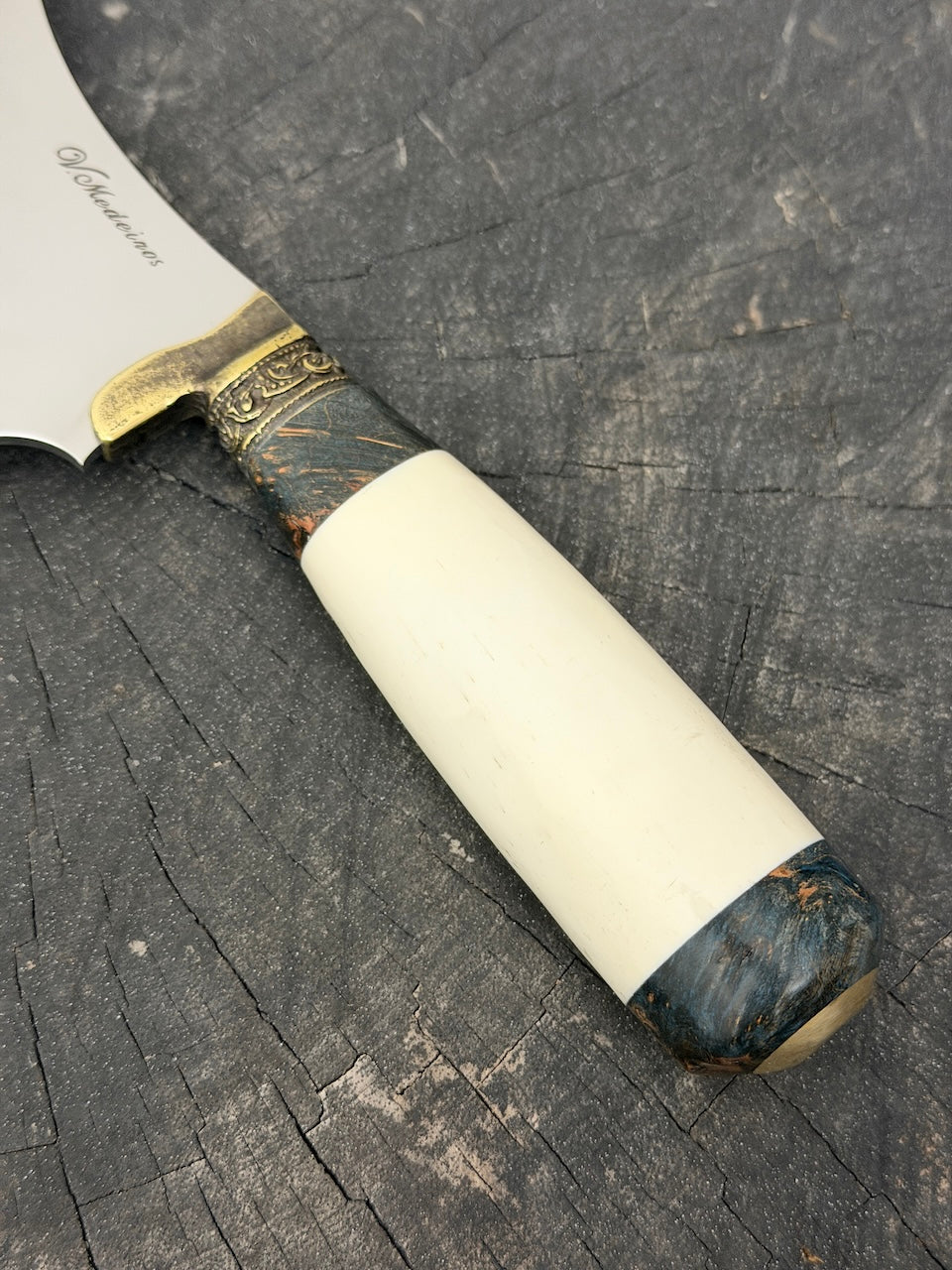 7" Cutelo Wild Cleaver, Ostrich Bone, SS440 - 180mm