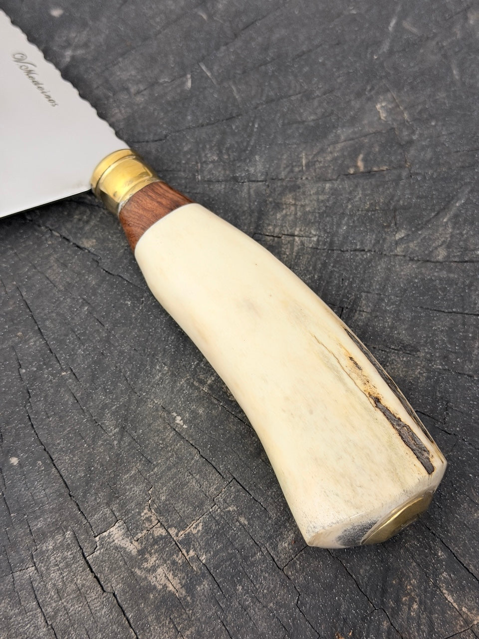 8" Chefs Cleaver, Deer Antler, SS440 - 200mm