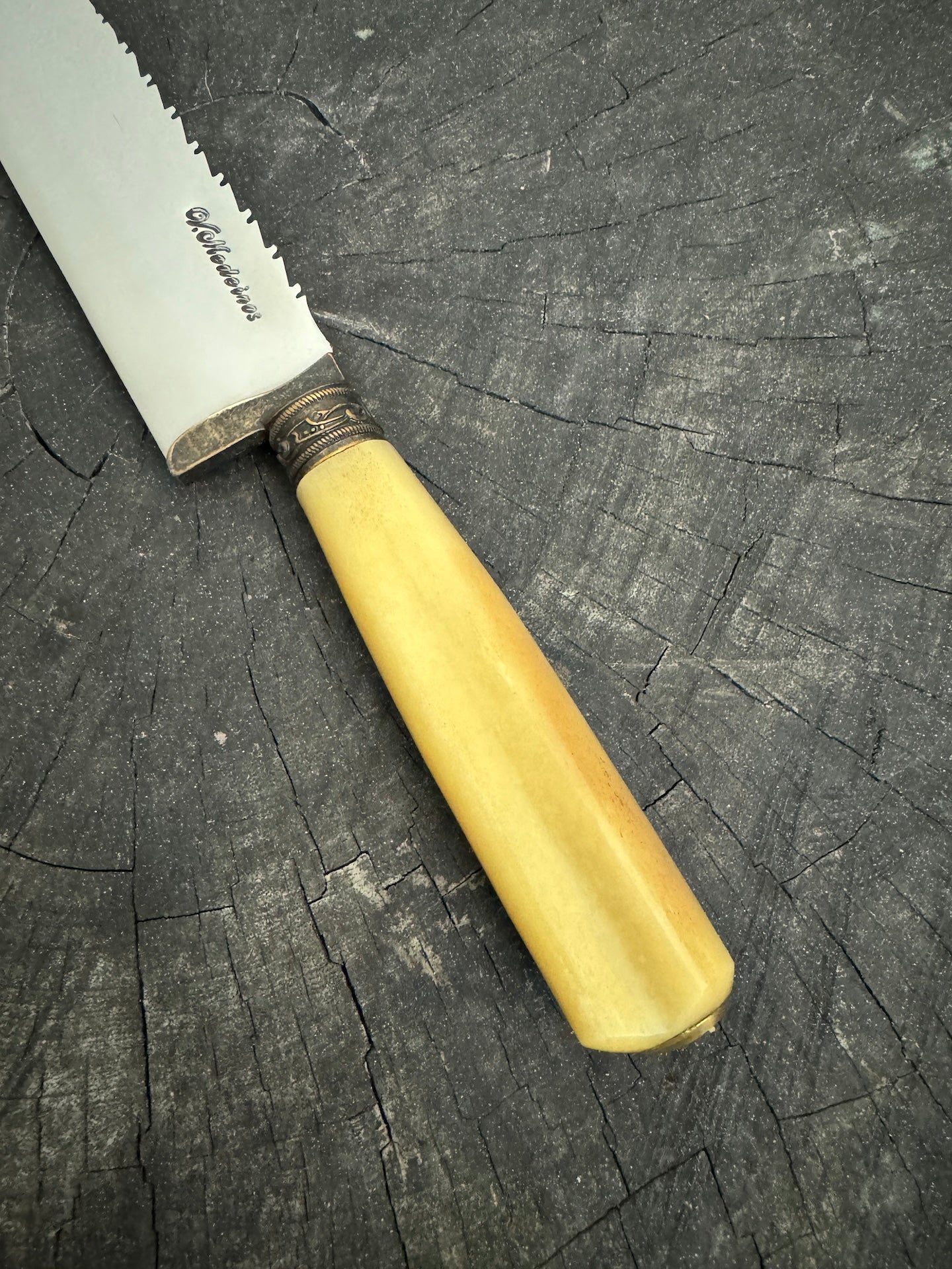 8" Chef Knife, Ostrich Bone, SS420 - 200mm