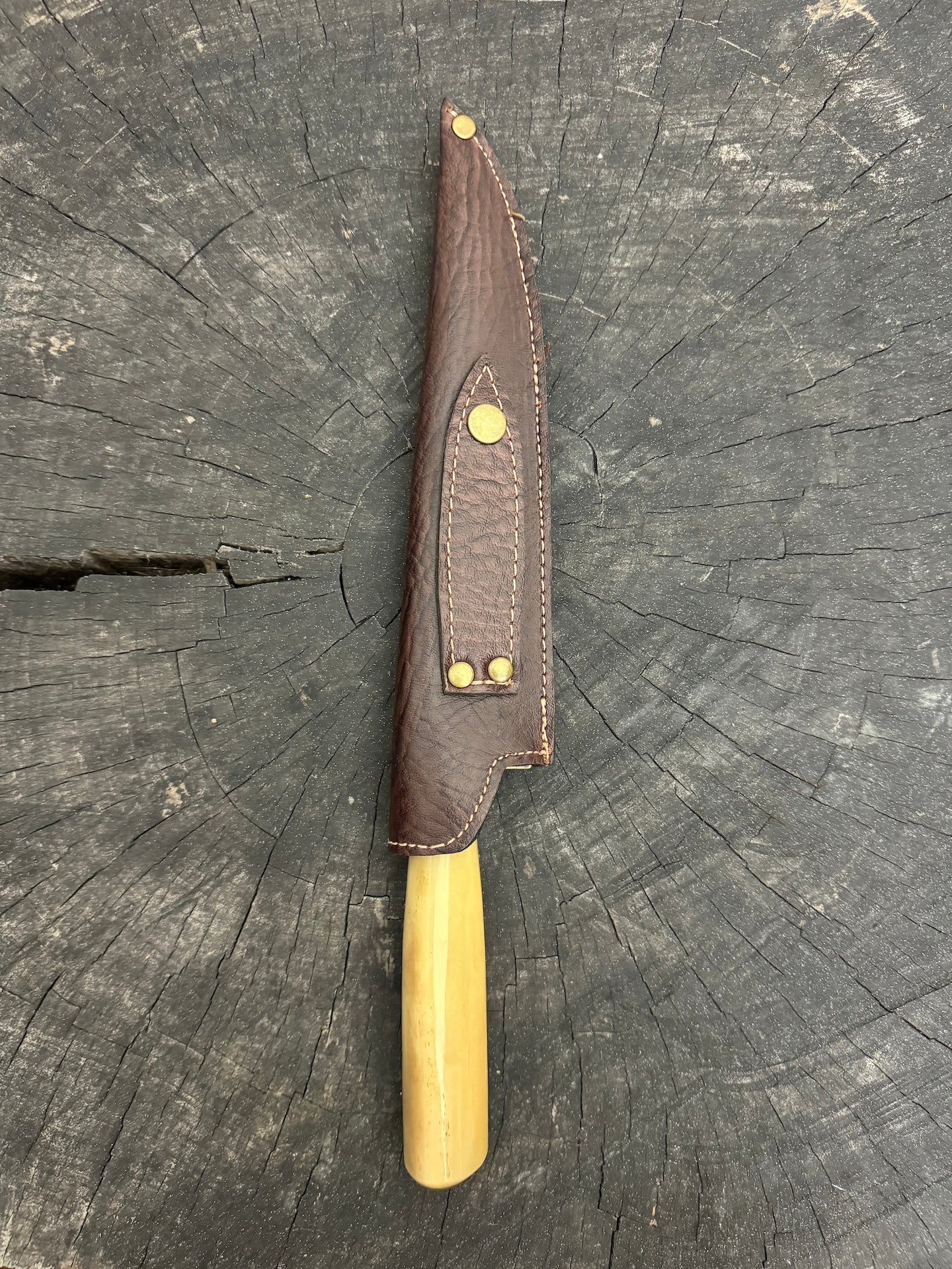 8" Chef Knife, Ostrich Bone, SS420 - 200mm