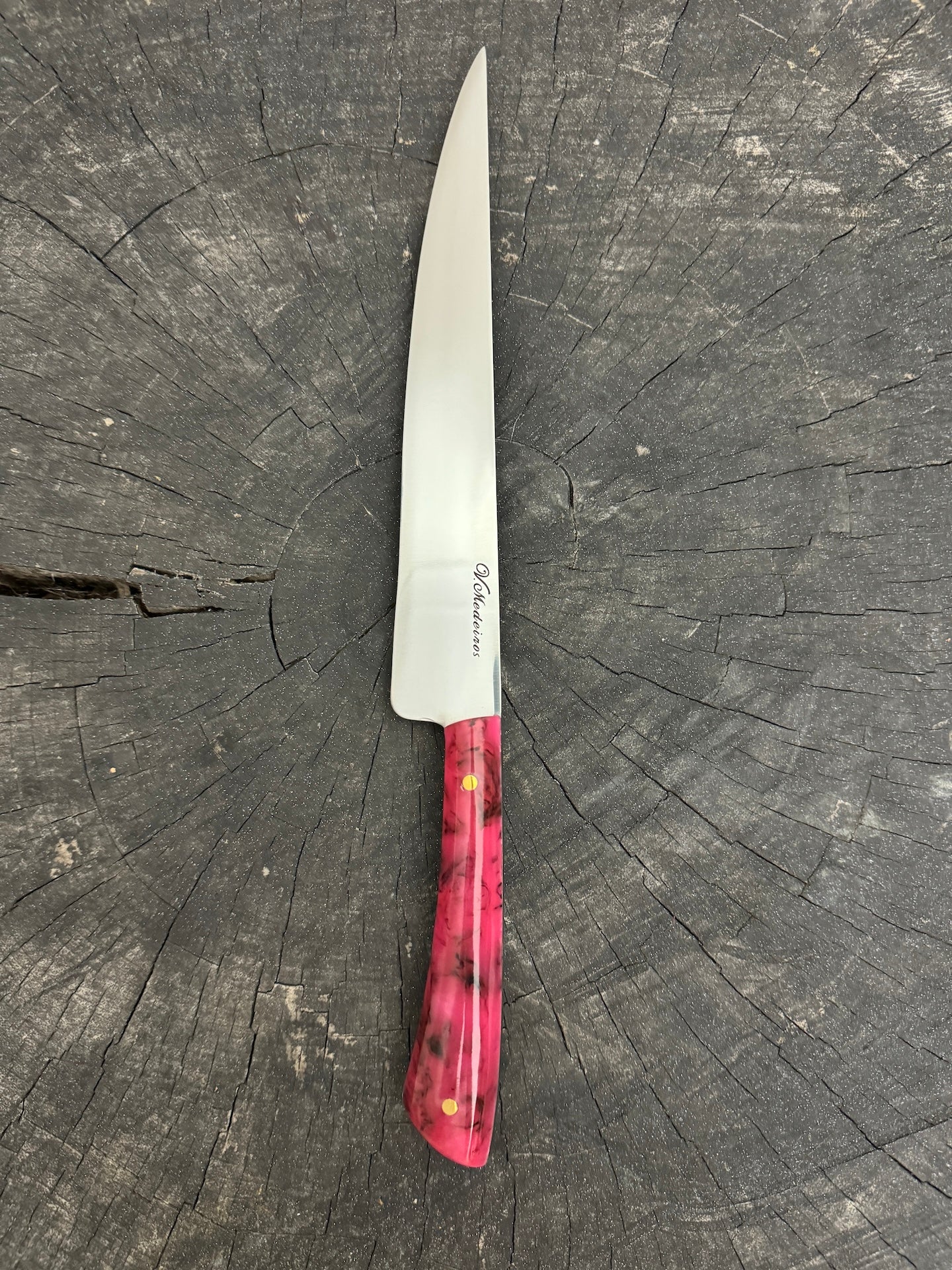 8" Chimango Knife, Custom Block, SS440 - 200mm