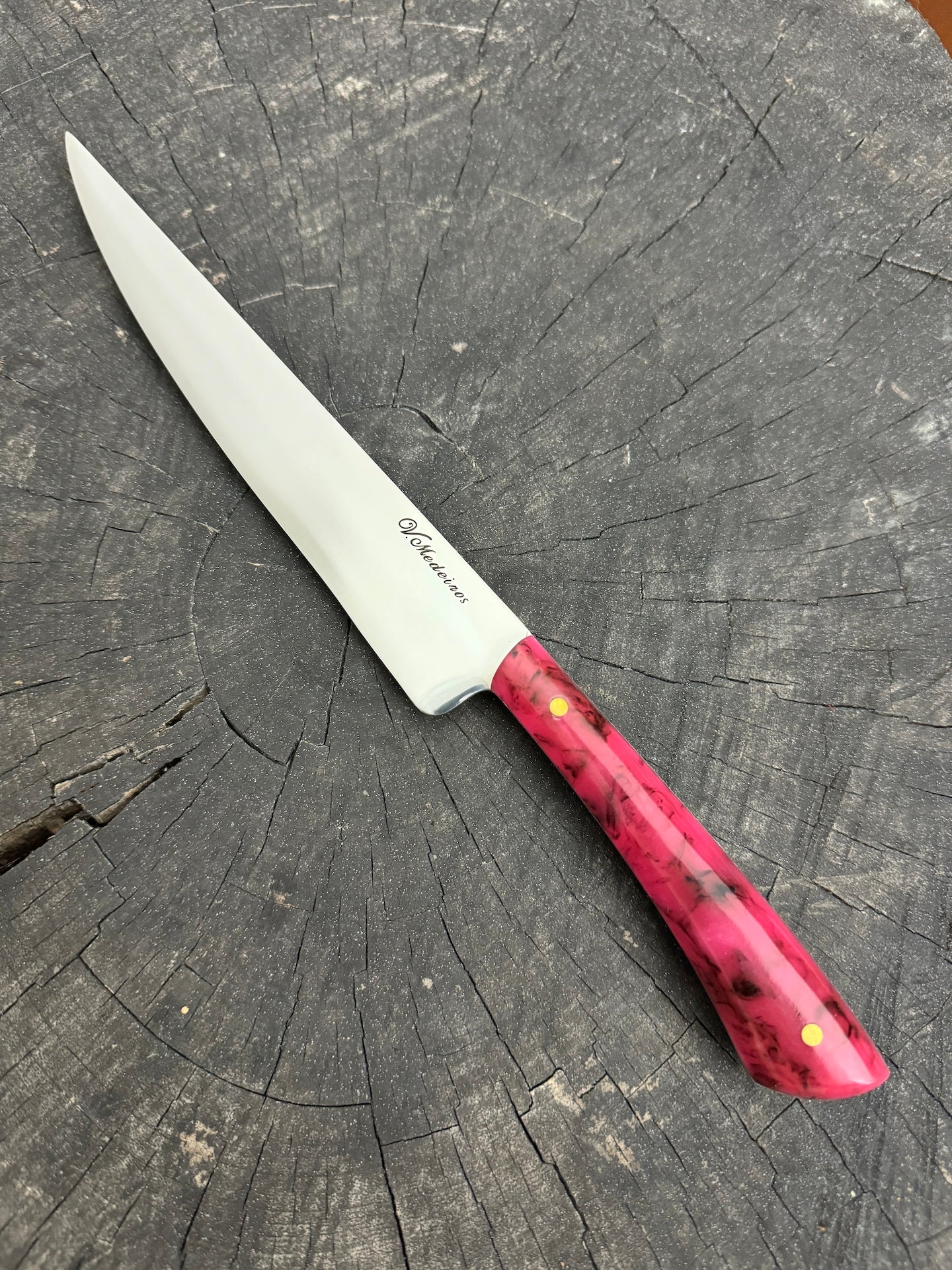 8" Chimango Knife, Custom Block, SS440 - 200mm