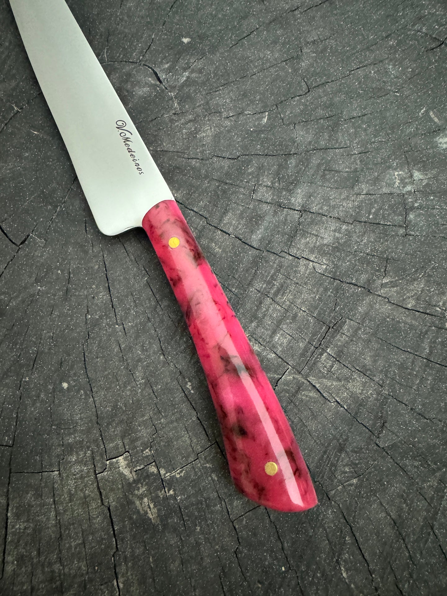 8" Chimango Knife, Custom Block, SS440 - 200mm